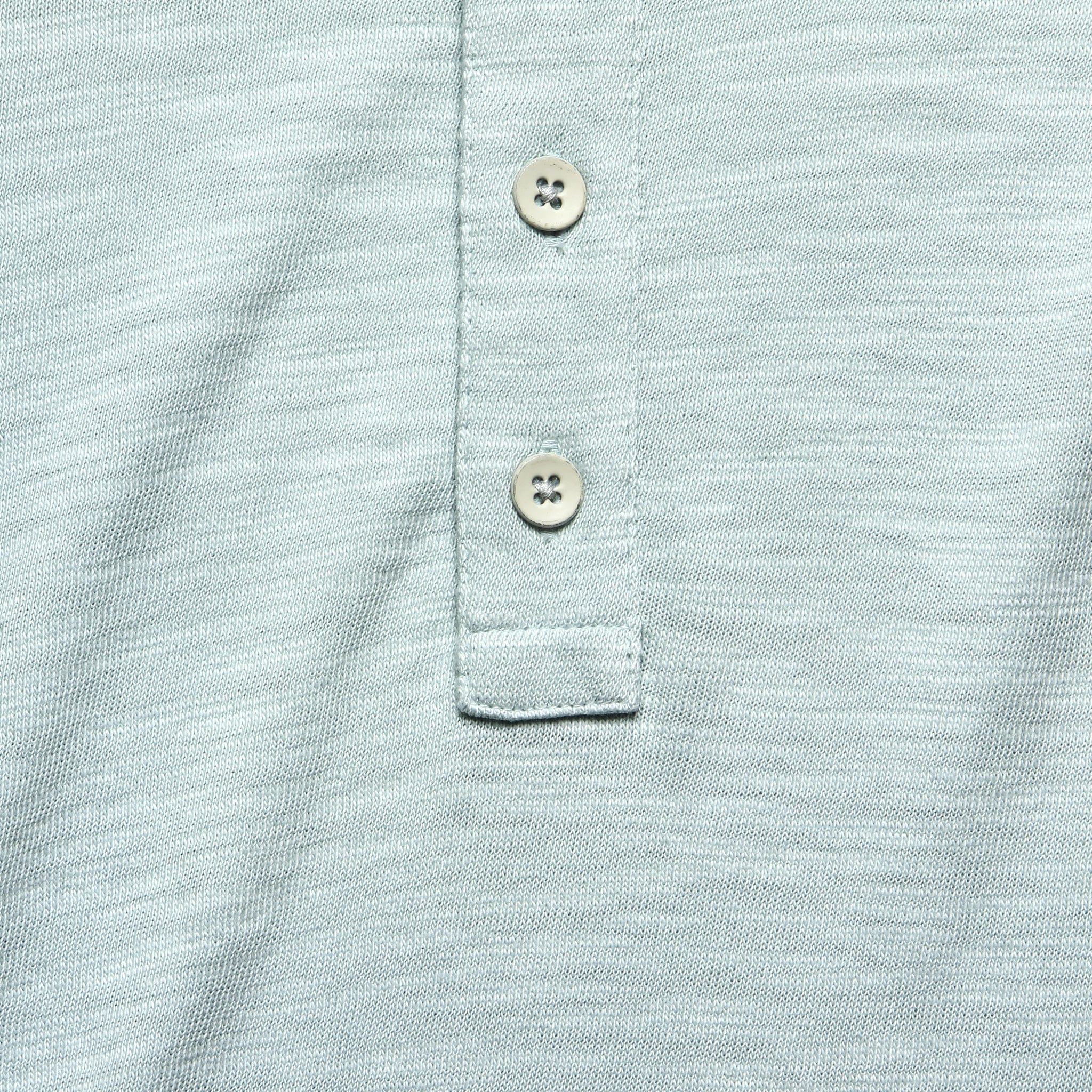 Slub Cotton Henley - Glacier Blue - Image 2