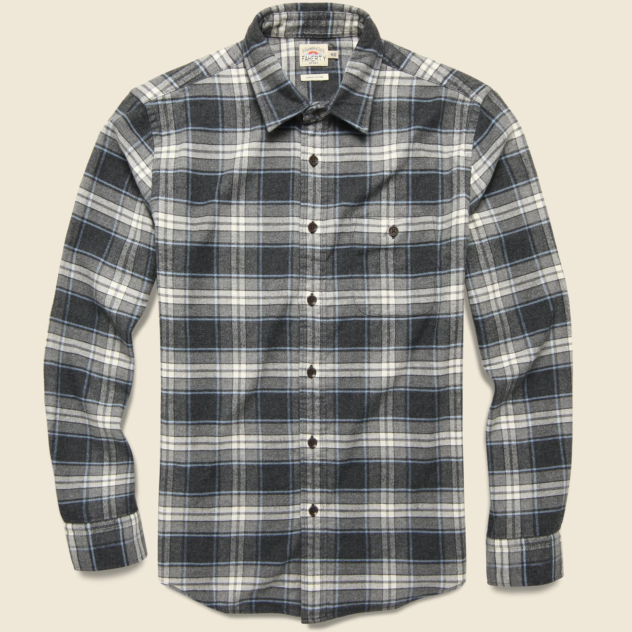 Stretch Seaview Flannel - Polar Night Plaid