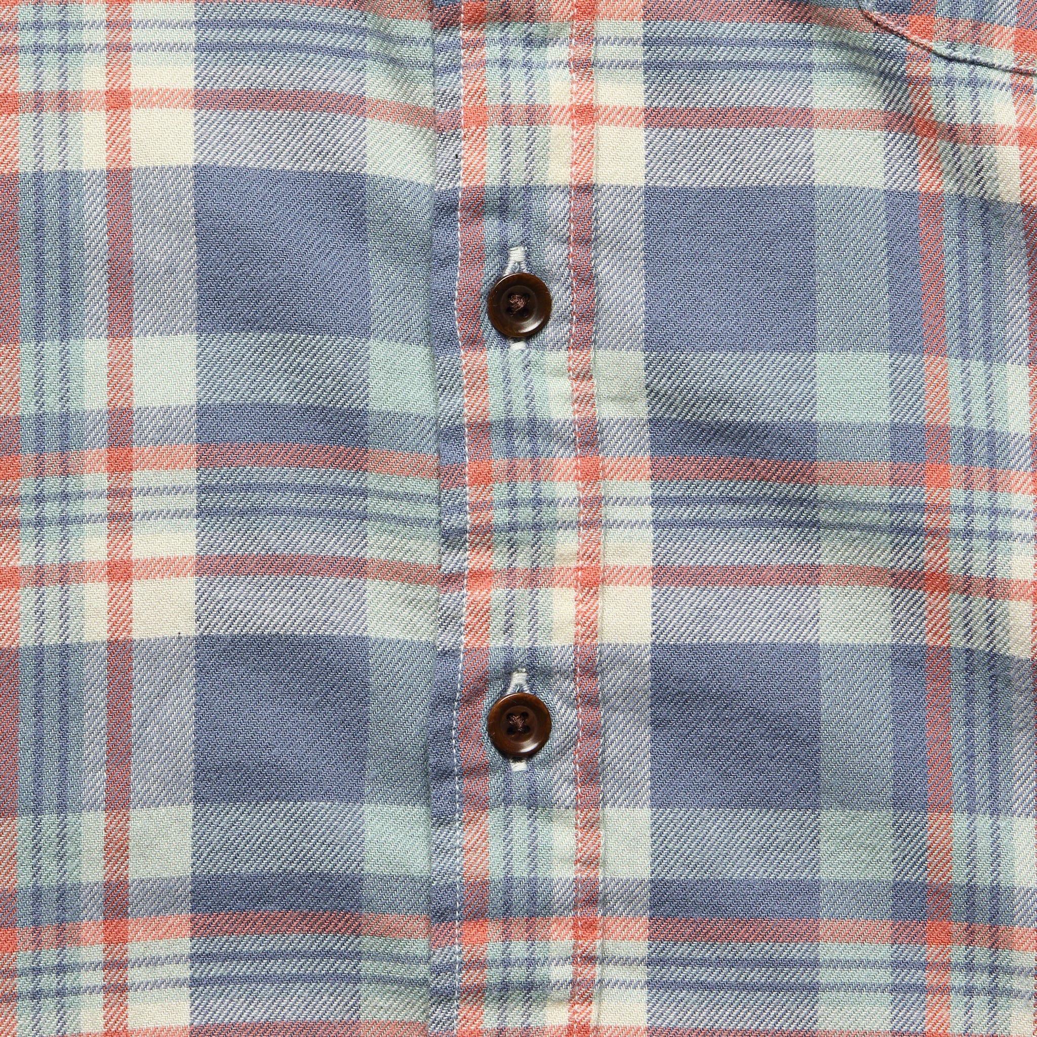 Stretch Seaview Shirt - Blue/Cream/Orange - Image 3