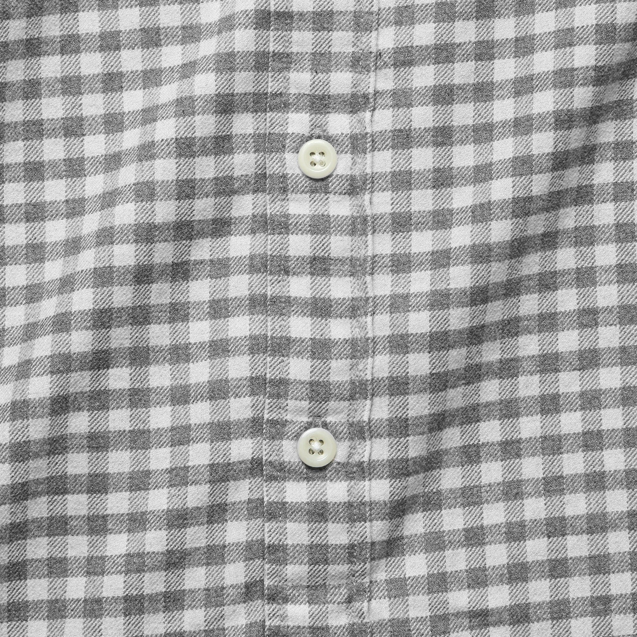 Stretch Seaview Flannel - Cream Charcoal Gingham - Image 3