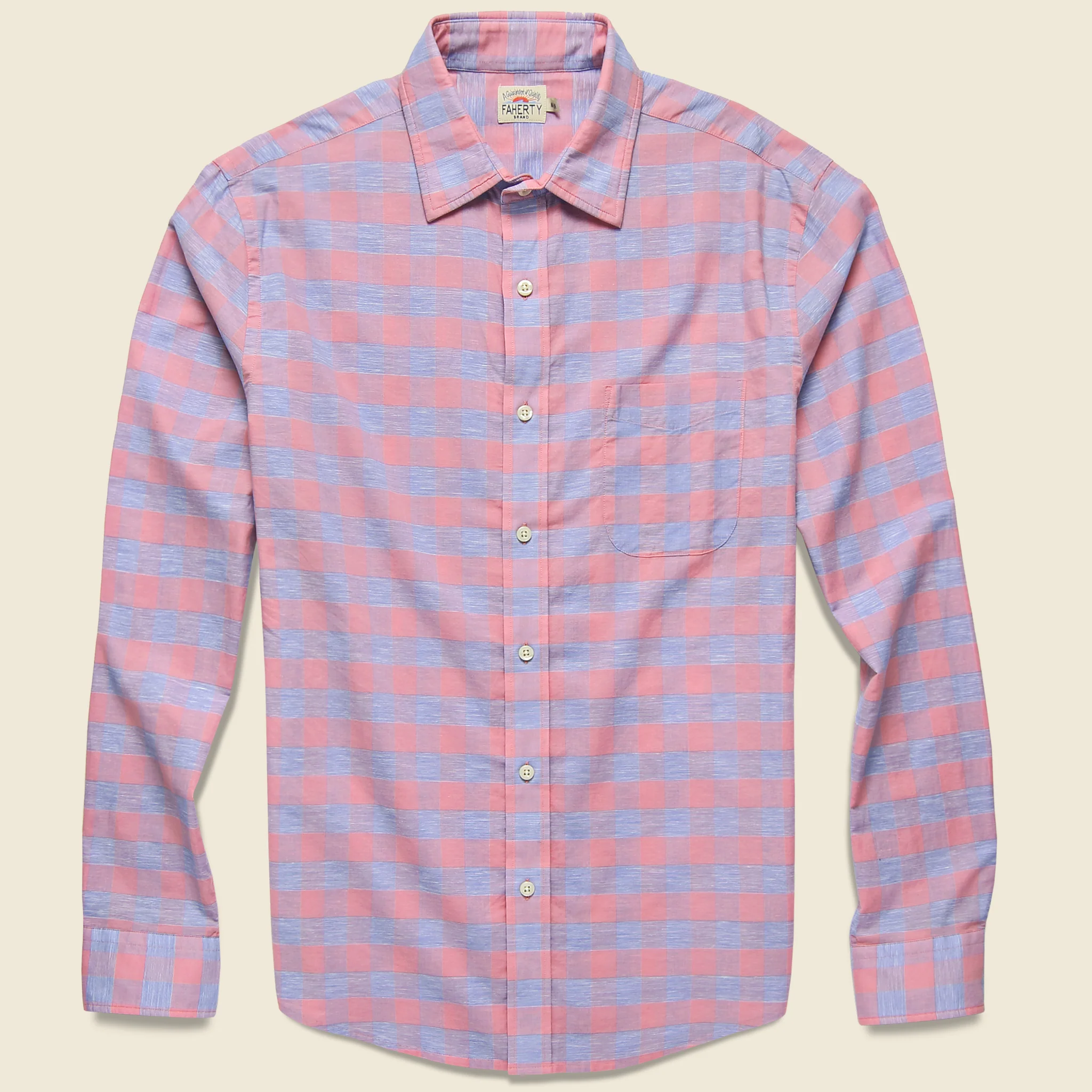 Faherty - L/S Stretch Summer Blend Shirt, SS19