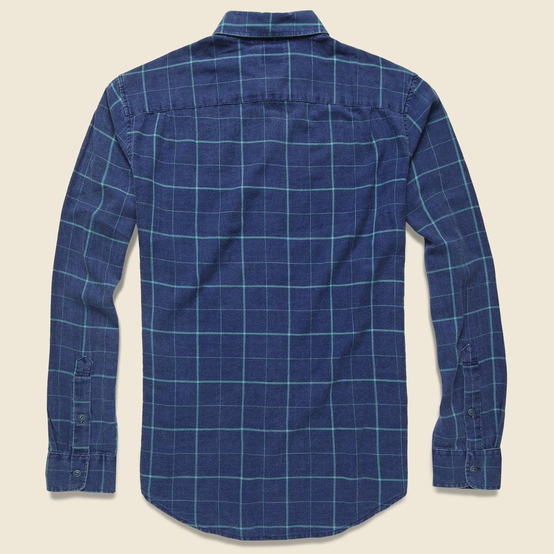 Windowpane Ventura Shirt - Indigo/Blue - Image 2