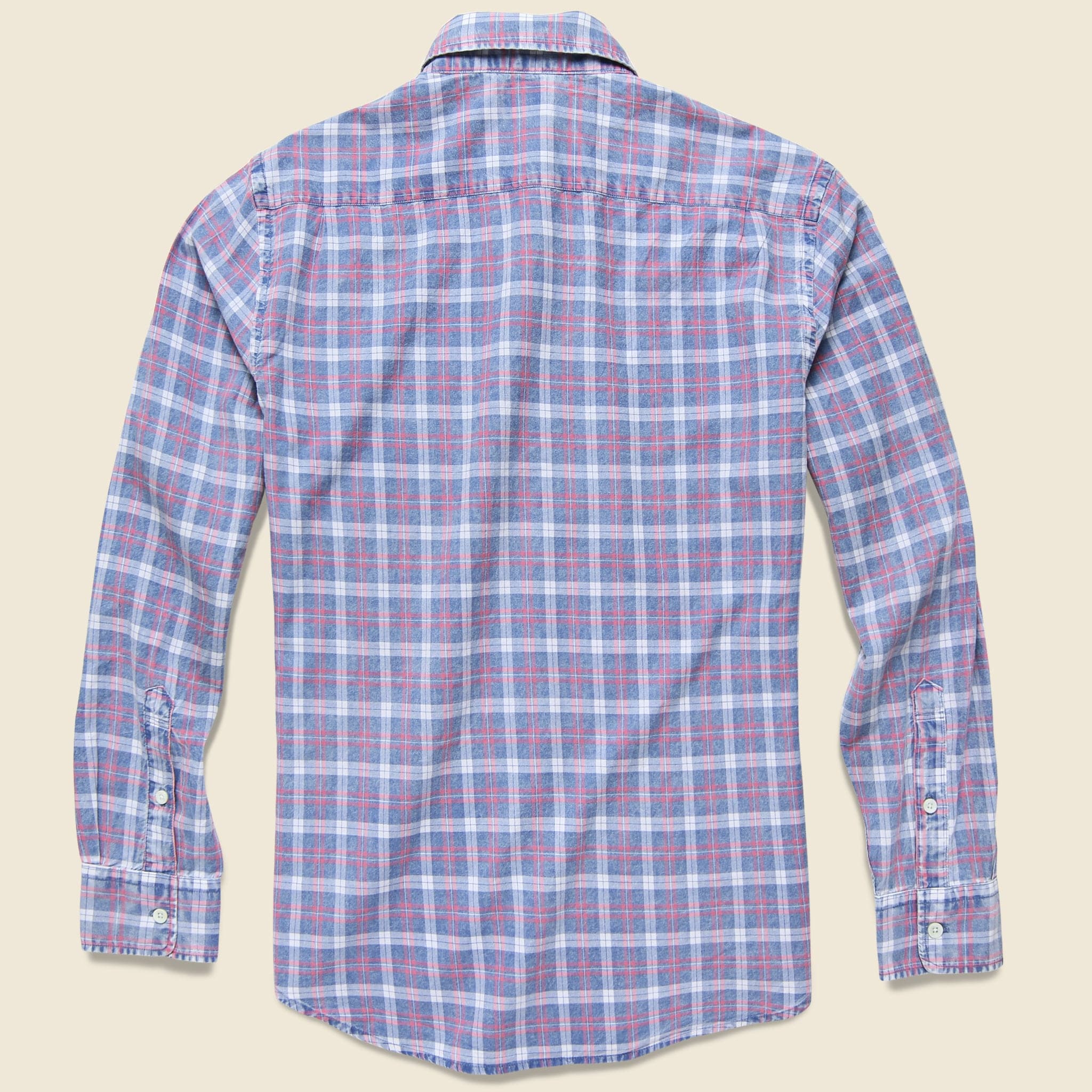 Ventura Shirt - Indigo White Plaid - Image 2