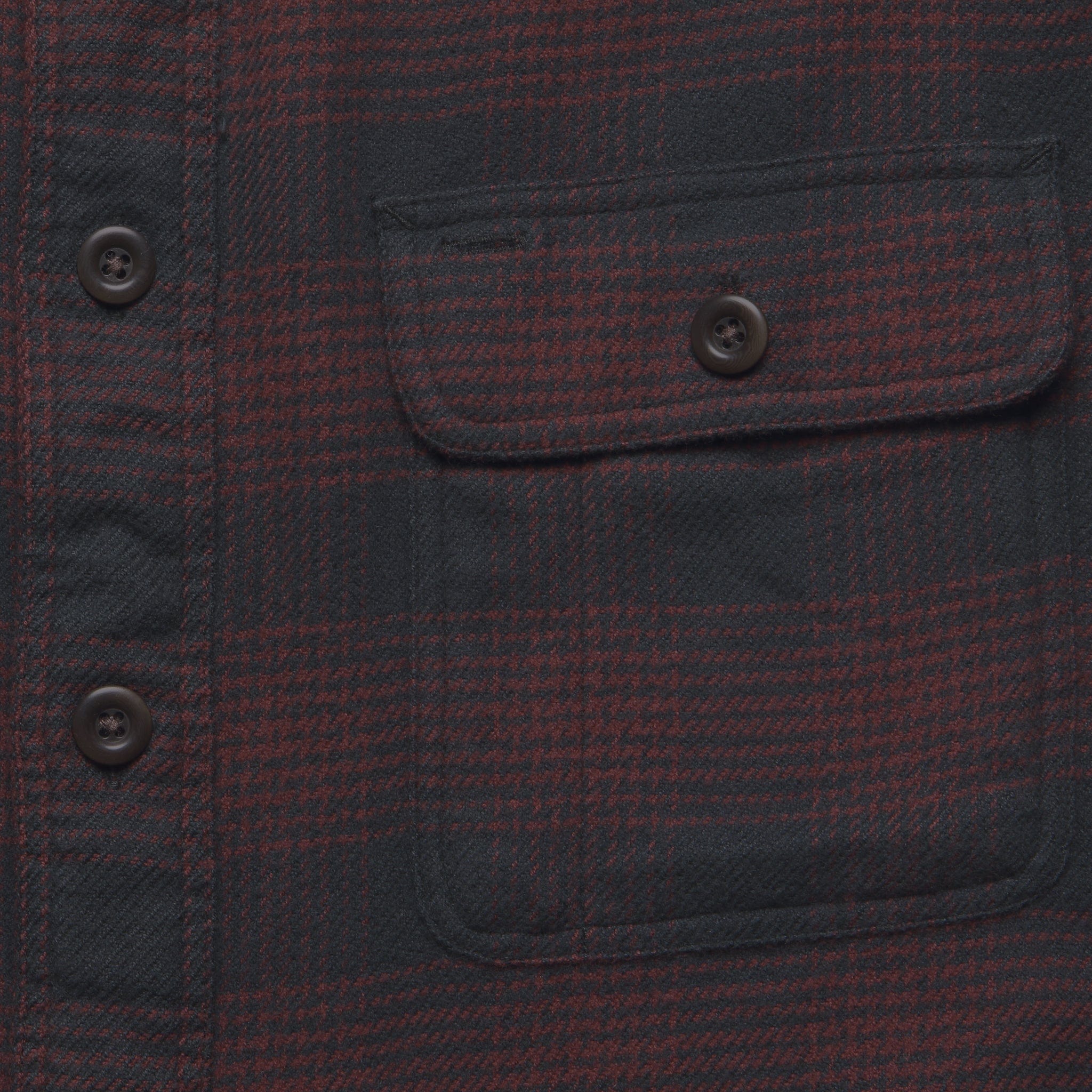 Vintage Twill Flannel - Burgundy Shadow - Image 3