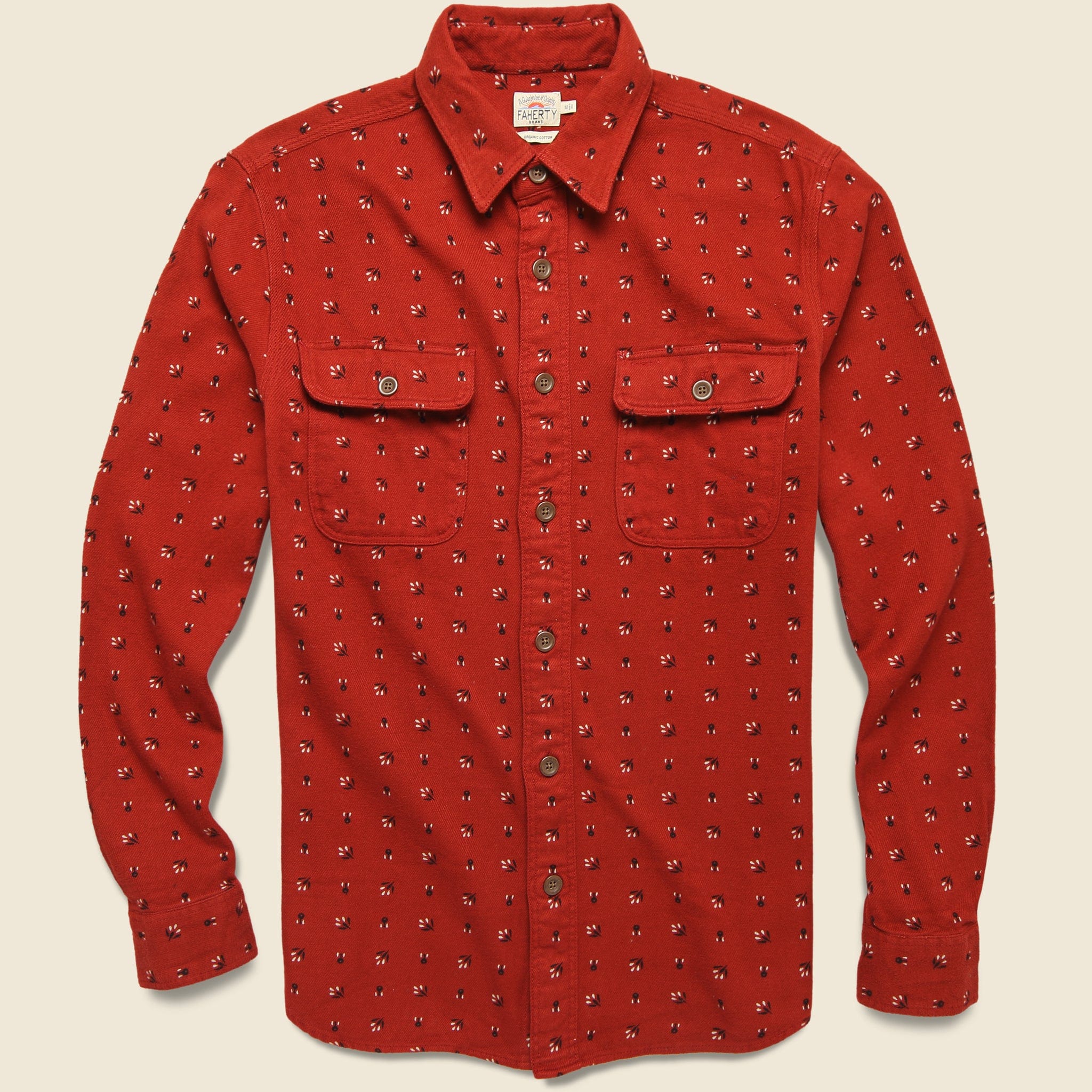 Vintage Twill Workshirt - Winter Bandana Print
