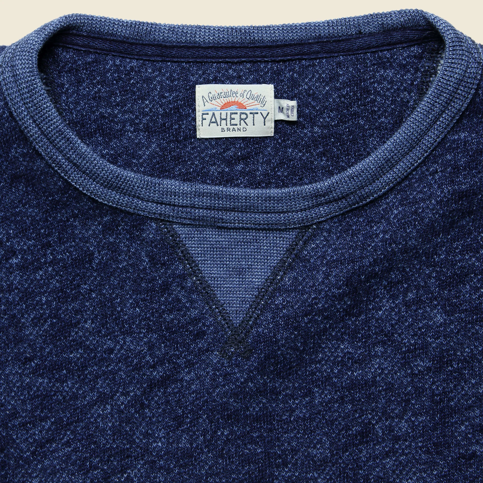 Marled Crewneck Sweatshirt - Indigo - Image 2