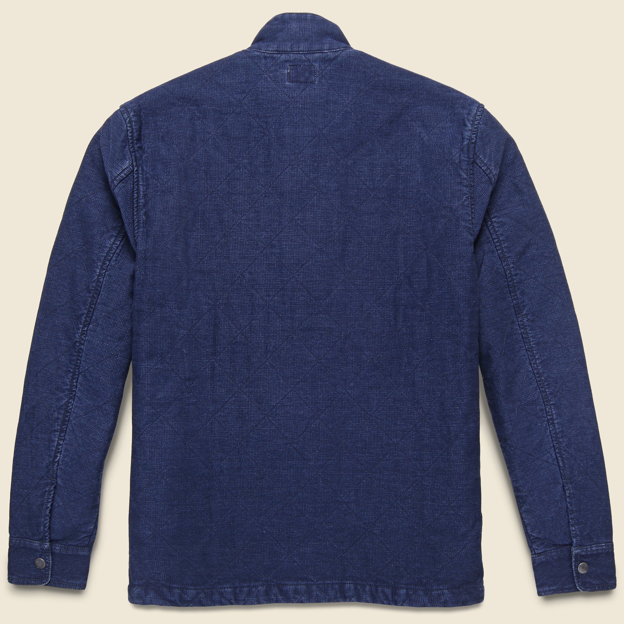Quilted Barn Coat - Indigo - Image 3