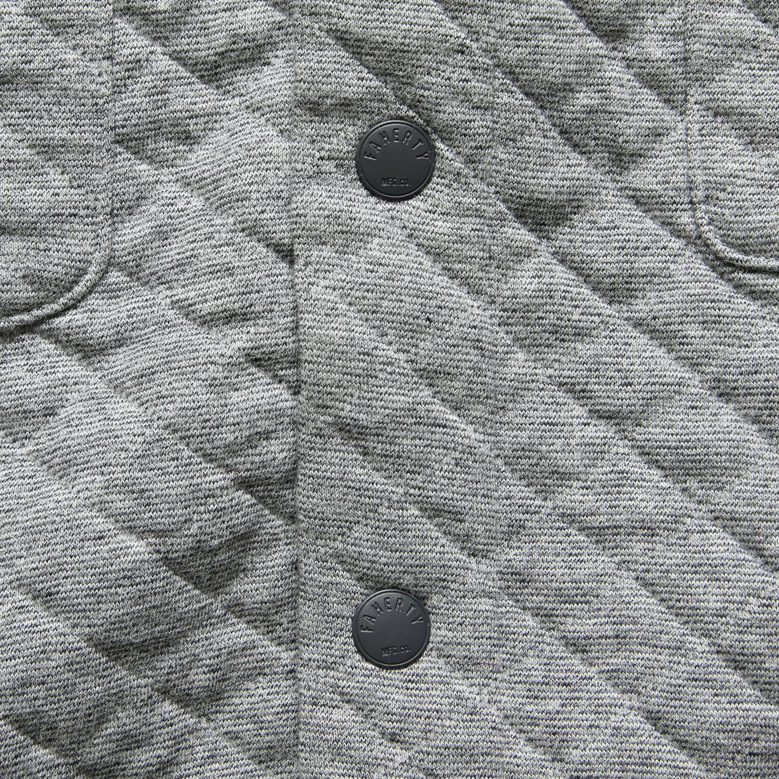 Quilted Belmar CPO Shirt Jacket - Grey Feeder Stripe - Image 3