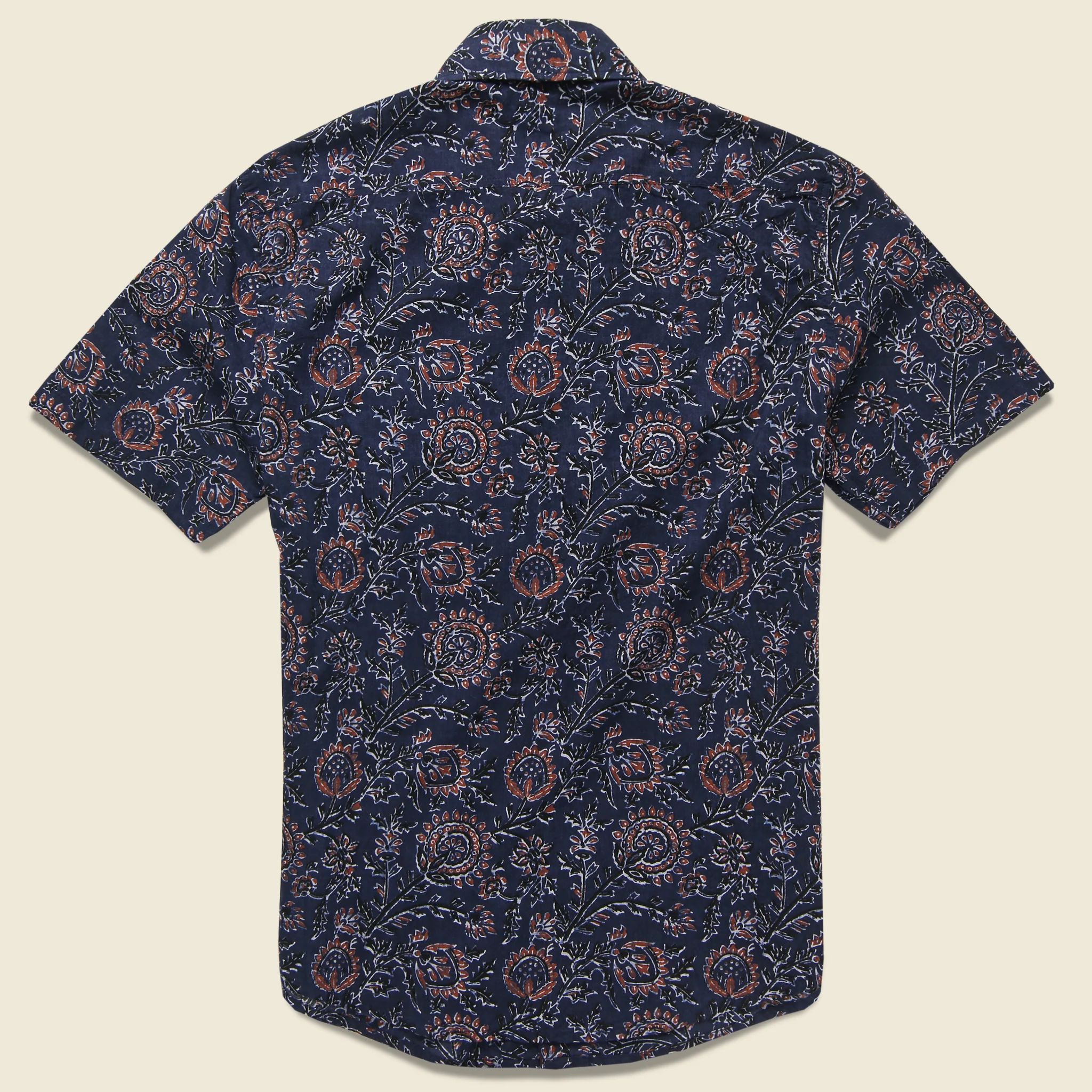 Floral Coast Shirt - Indigo/Navy - Image 2