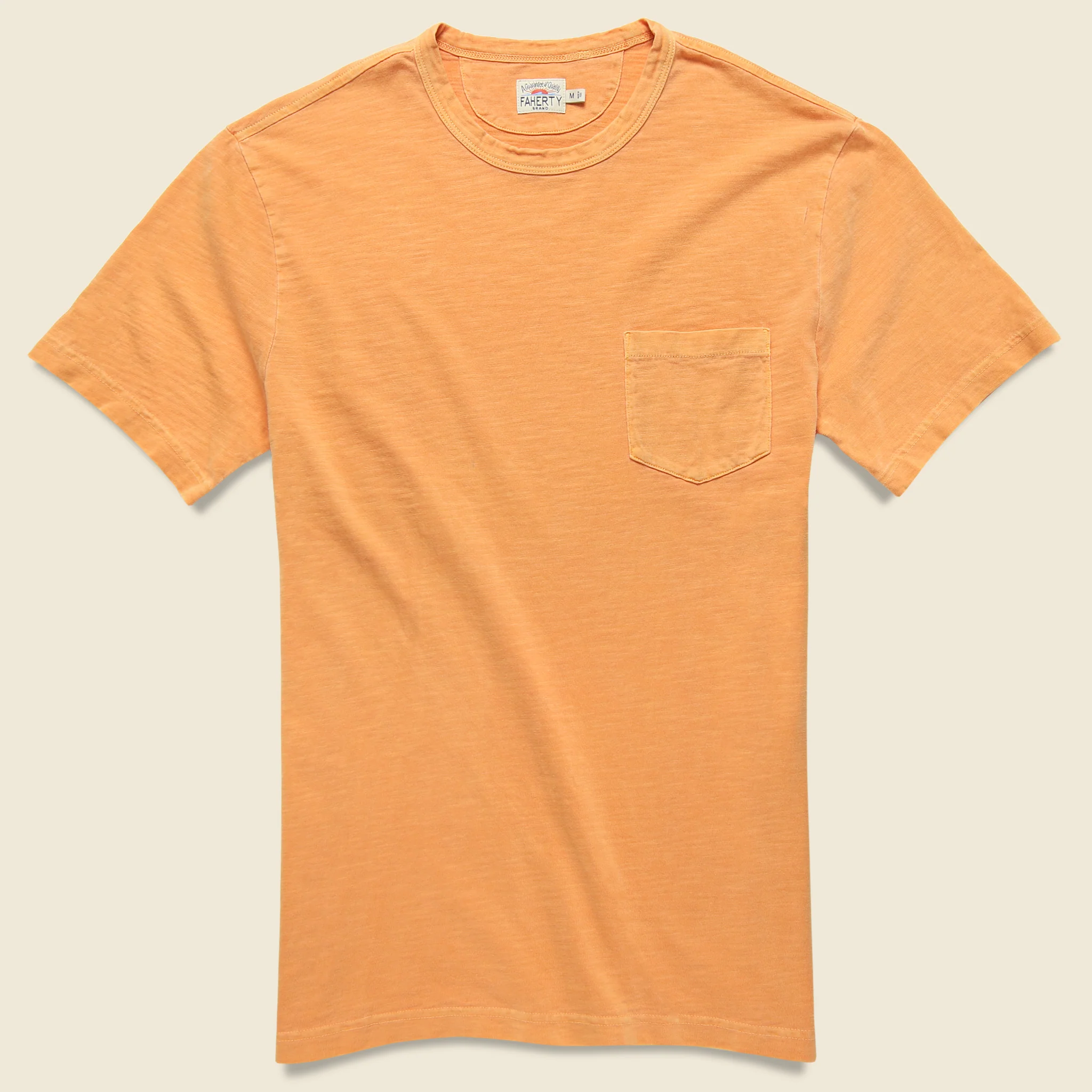 Garment Dye Pocket Tee - Vintage Apricot