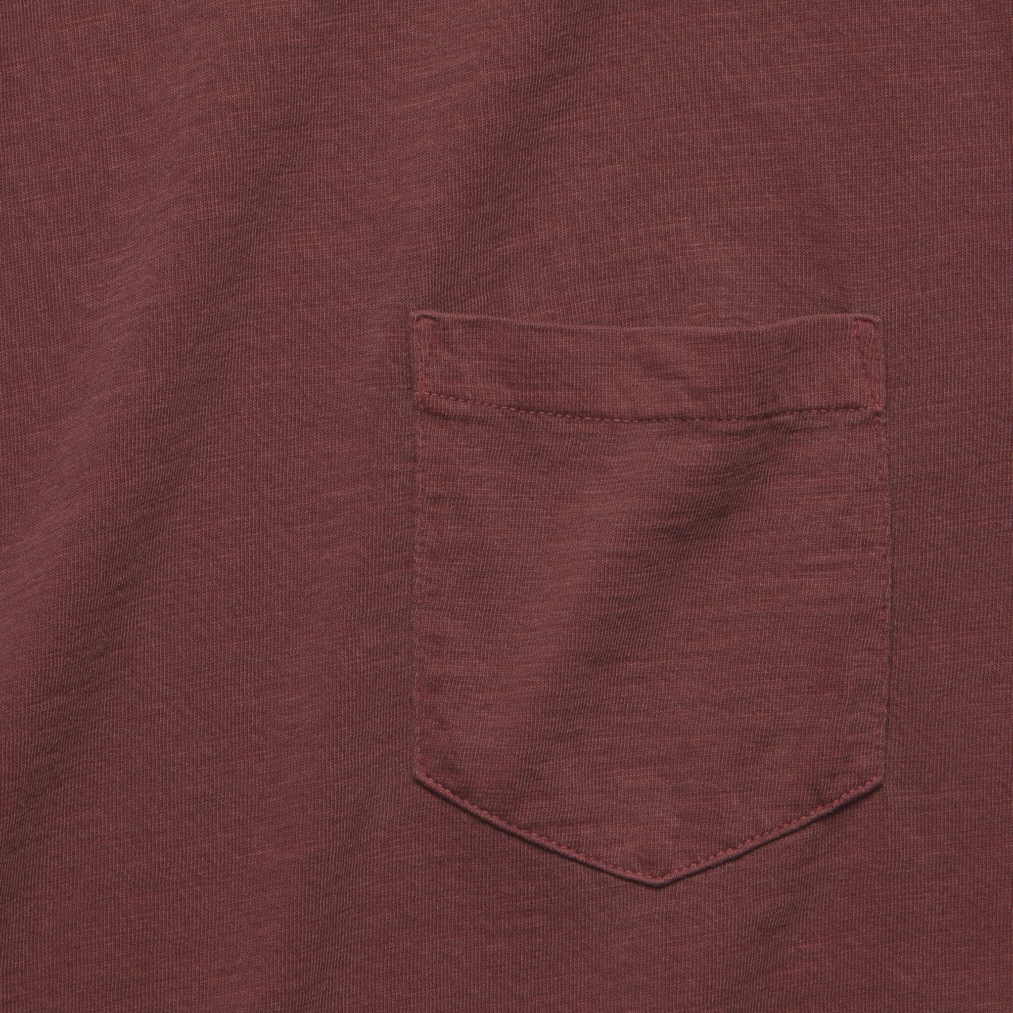 Garment Dyed Pocket Tee - Merlot - Image 2