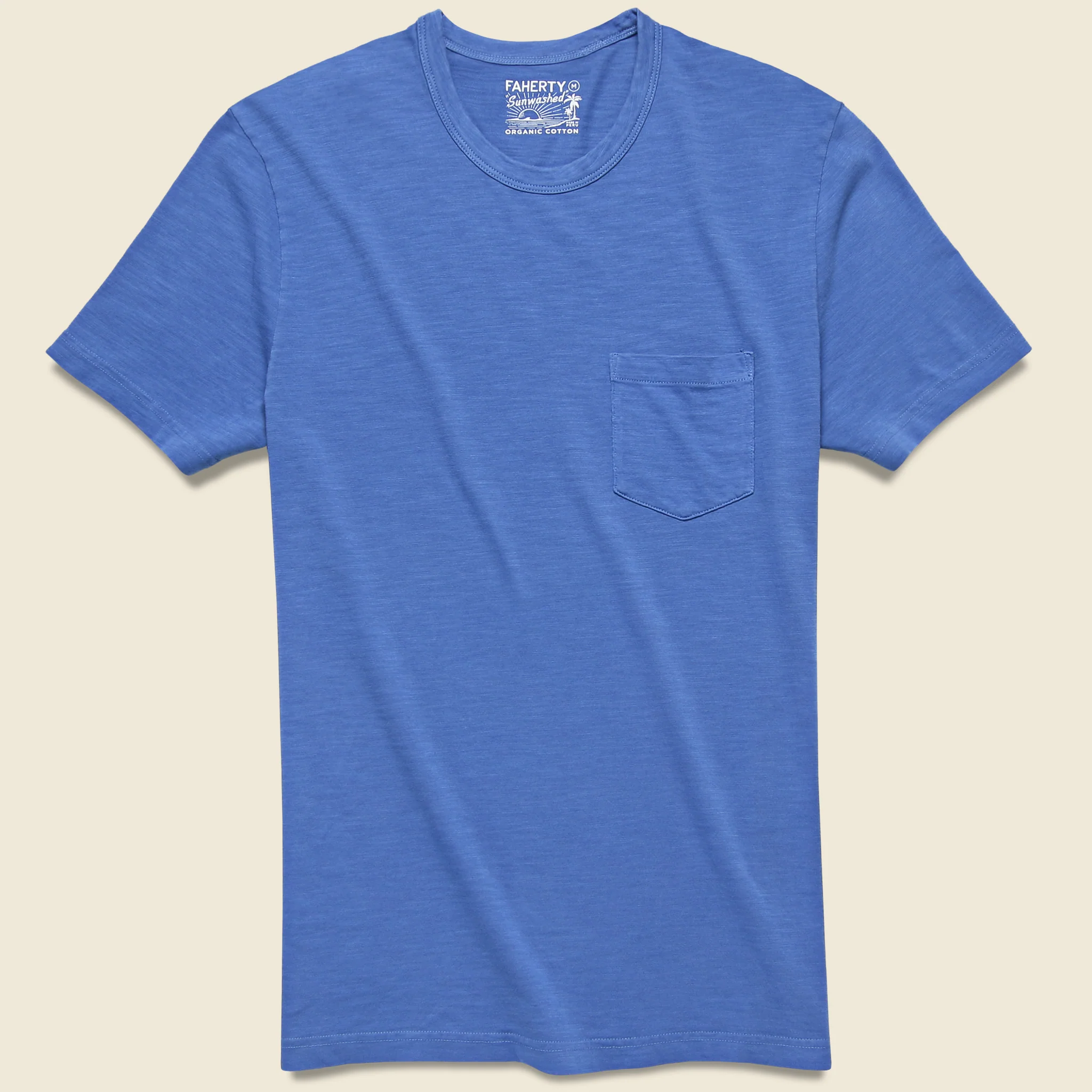 Garment Dyed Pocket Tee - Cobalt