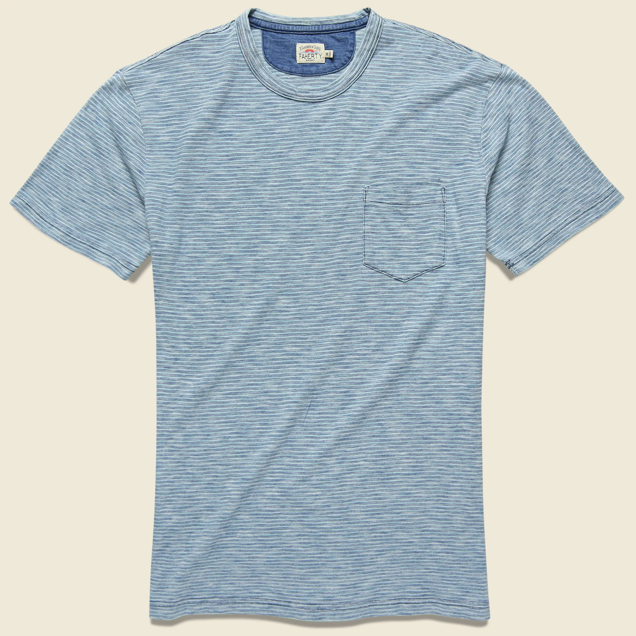 Indigo Pocket Tee - Tidal