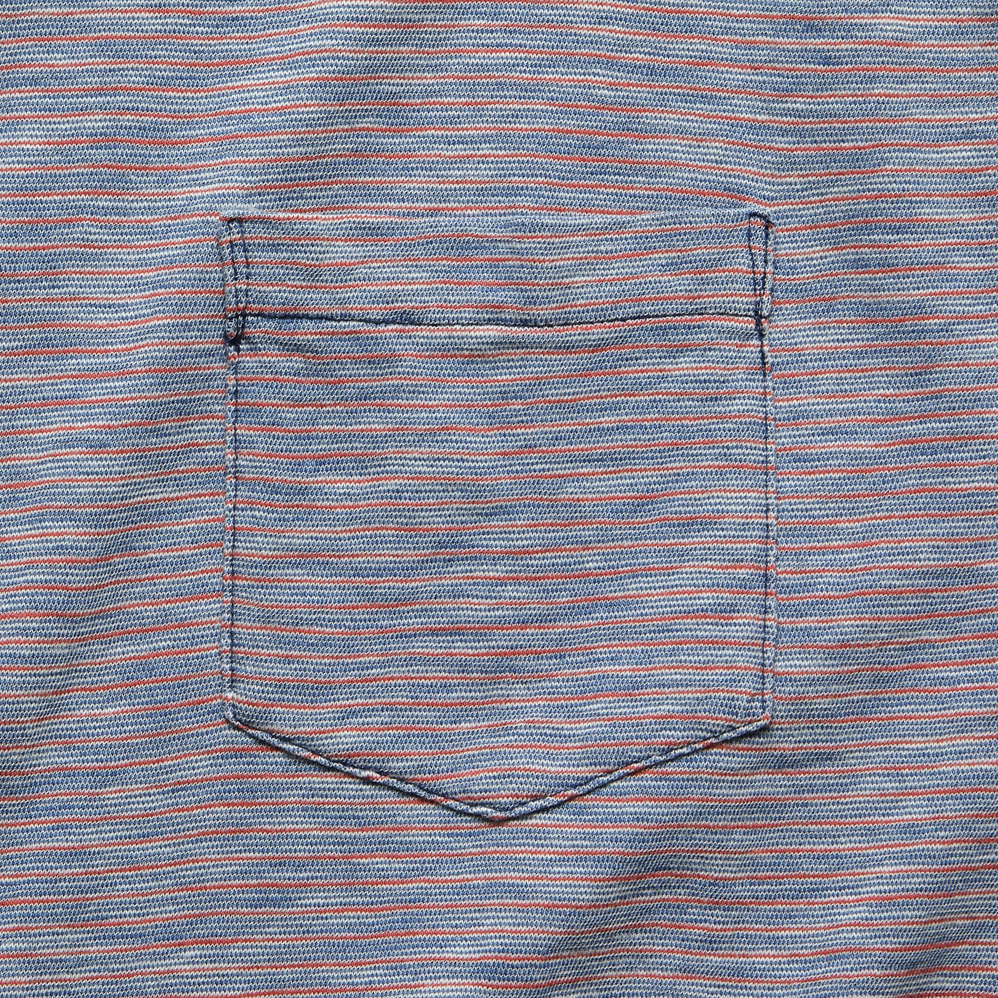 Indigo Pocket Tee - Red Sun - Image 2