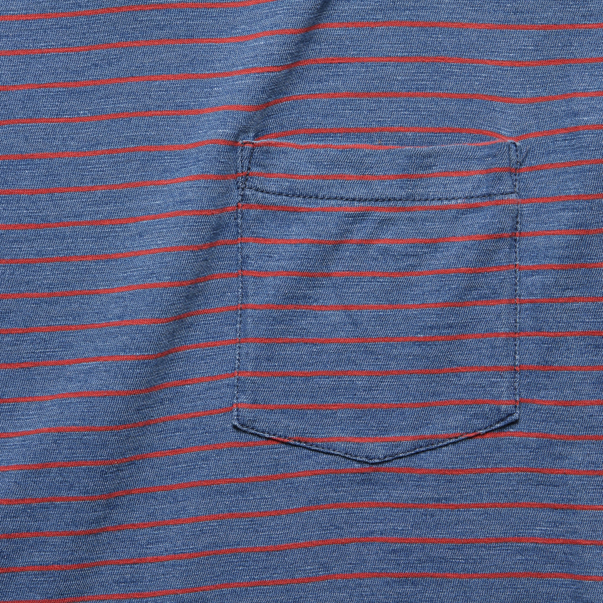 Indigo Pocket Tee - Medium Indigo/Red - Image 2