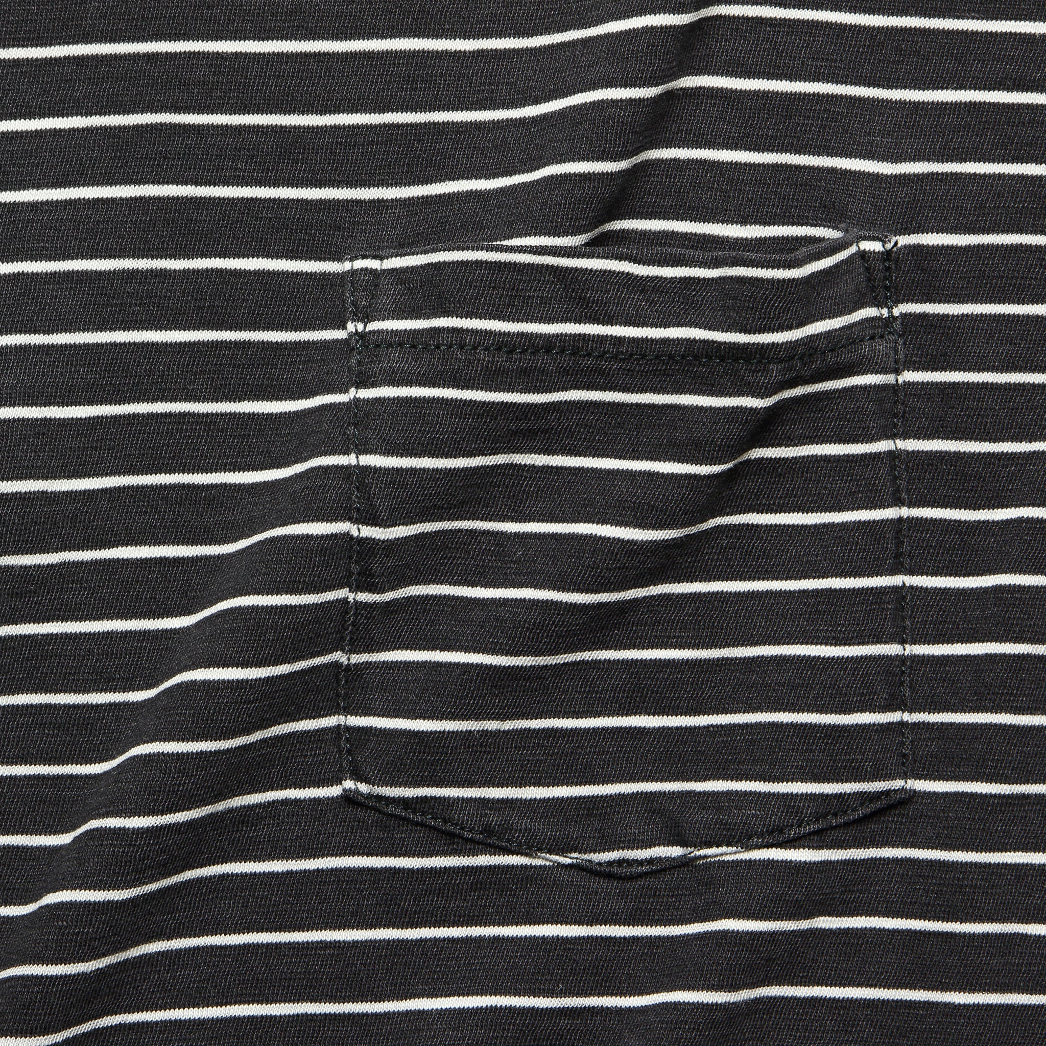 Indigo Pocket Tee - Black/White - Image 2