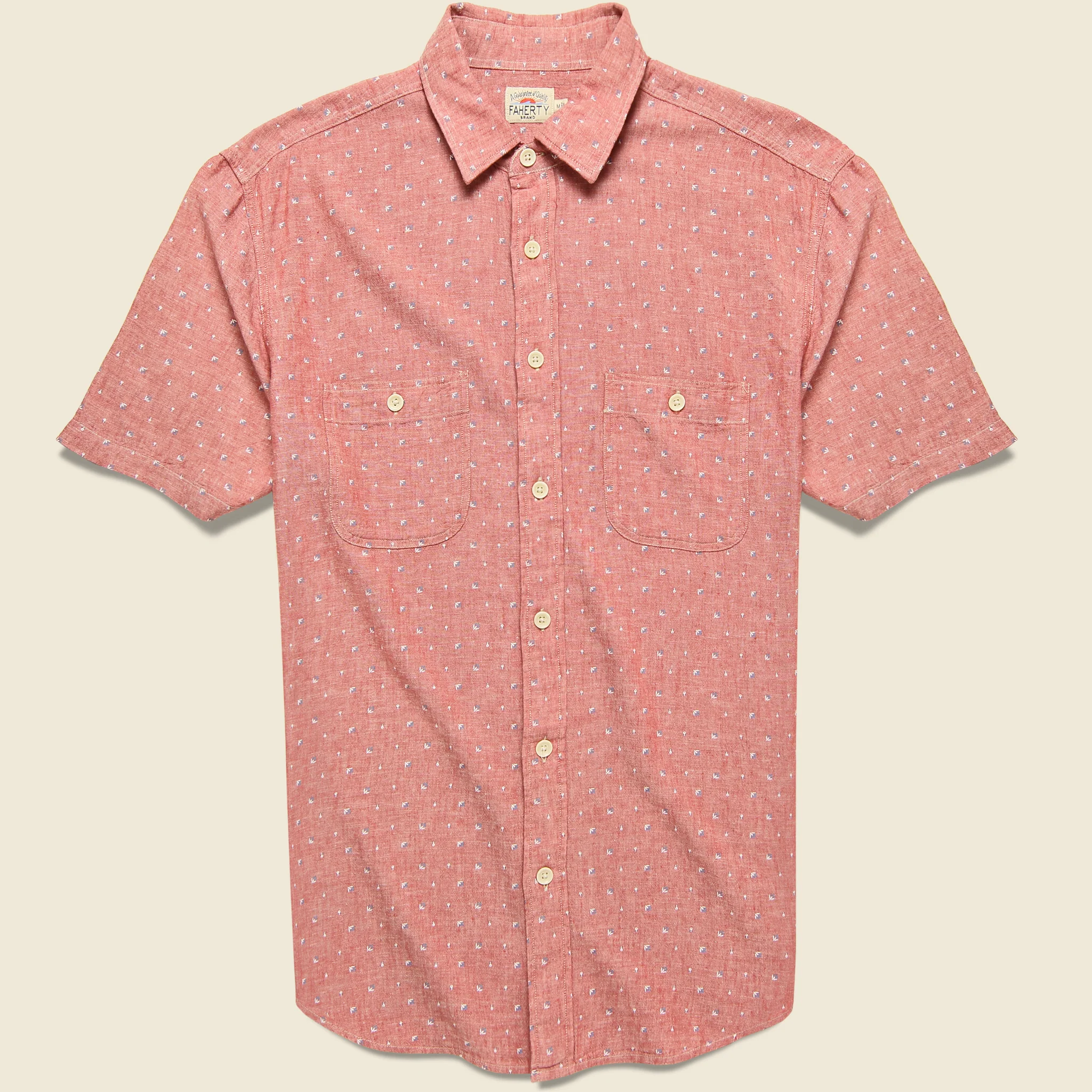 Island Workshirt - Red Native Micro
