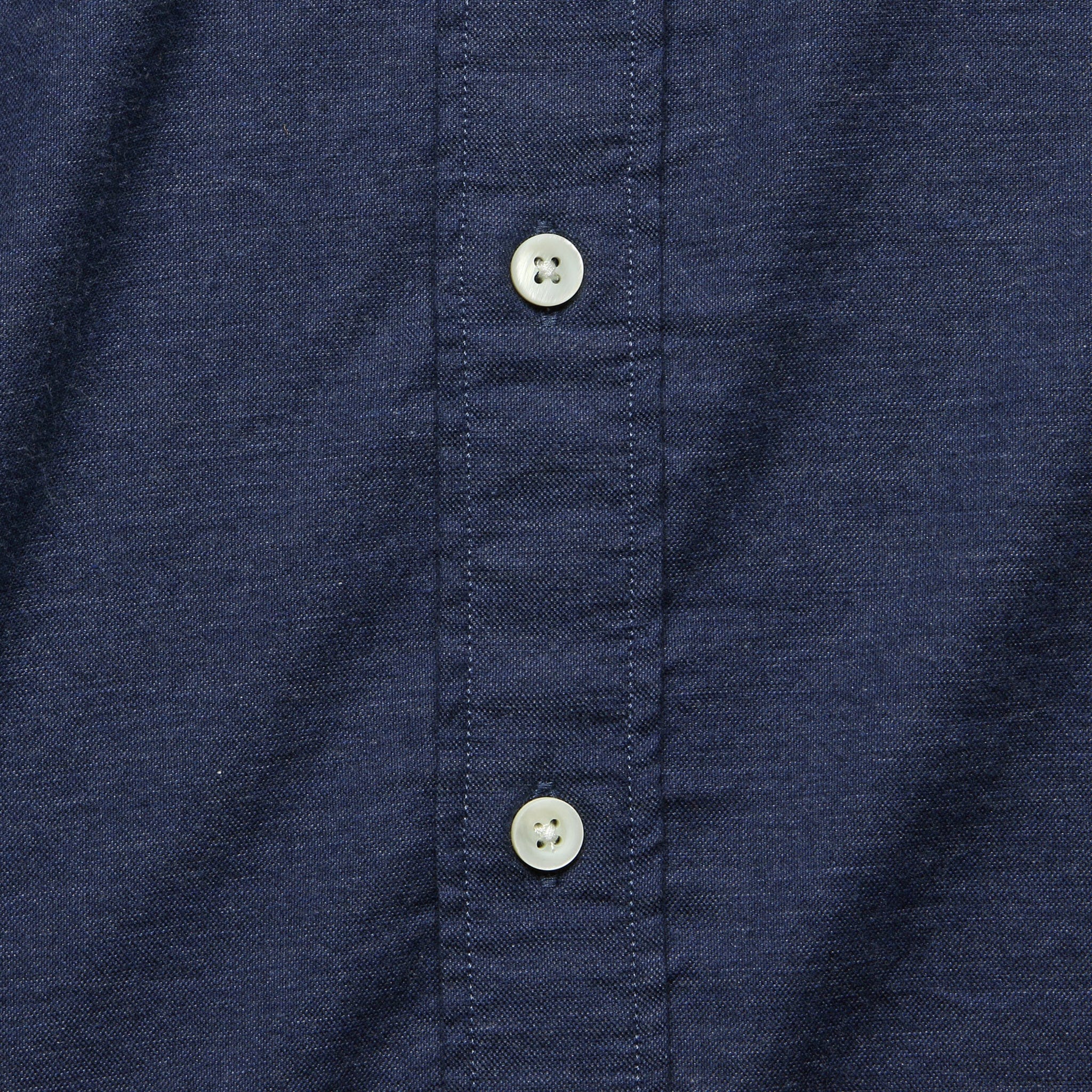 Stretch Oxford Shirt - Navy - Image 3