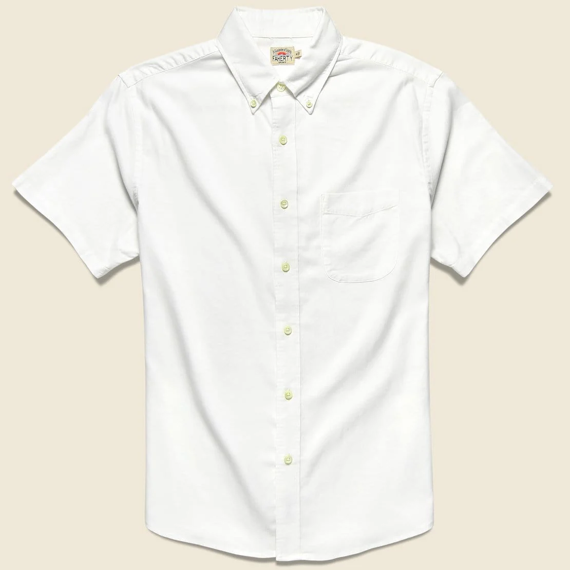 Stretch Oxford Shirt - White