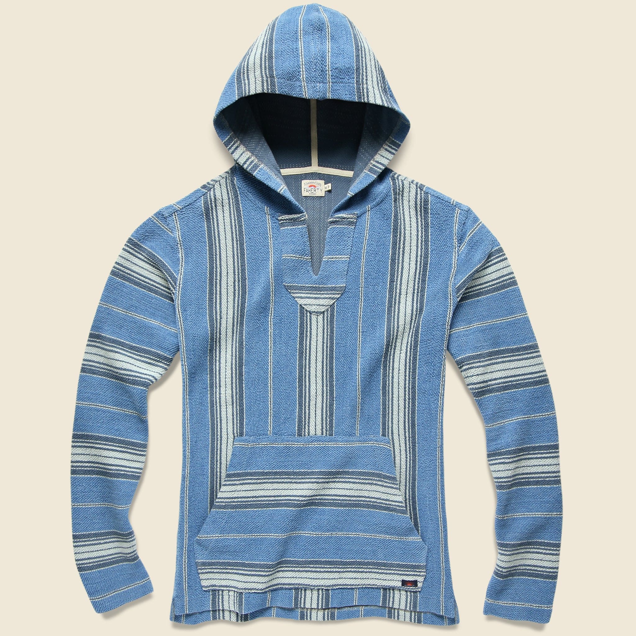 Terry Baja Poncho - Montauk Blue Serape