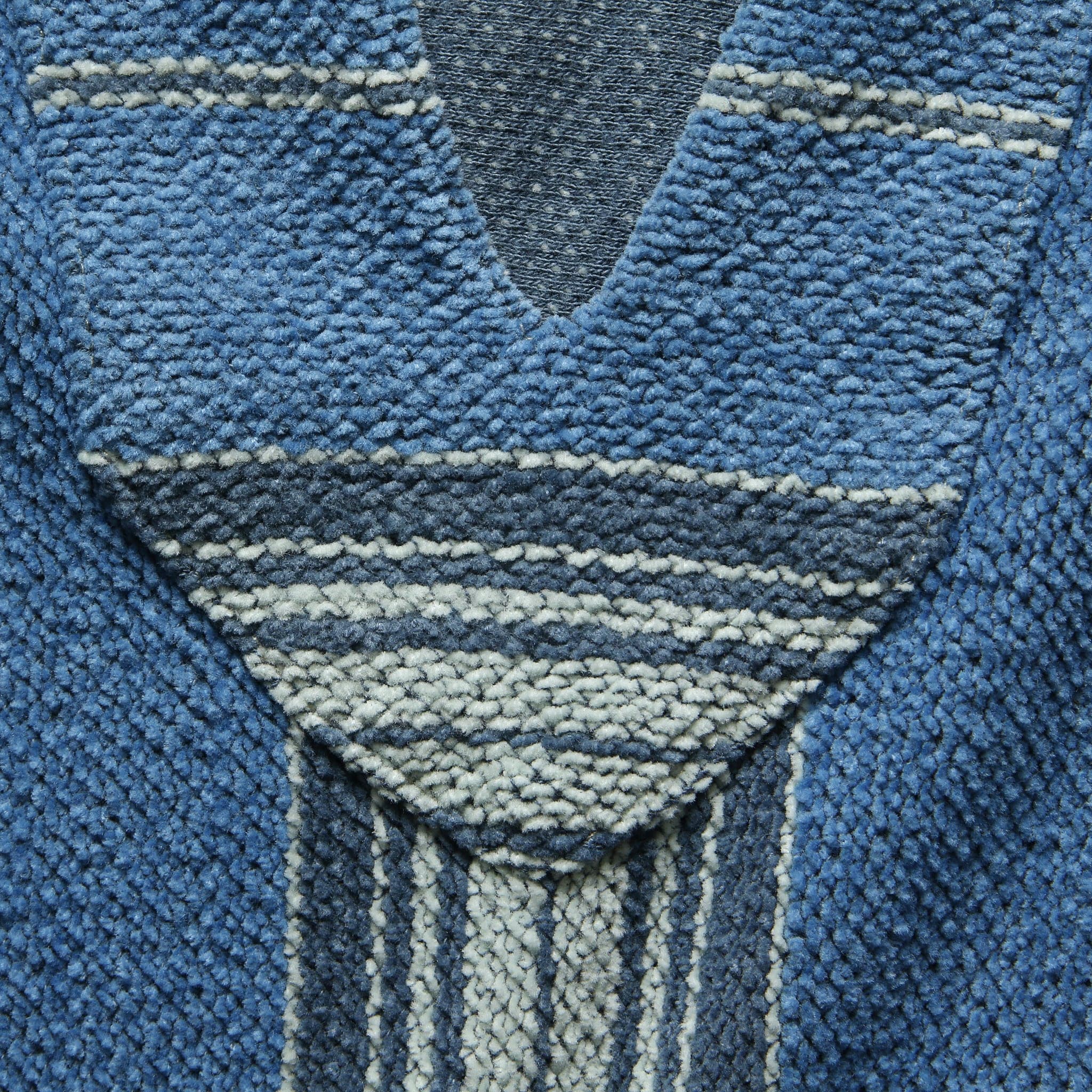 Terry Baja Poncho - Montauk Blue Serape - Image 3
