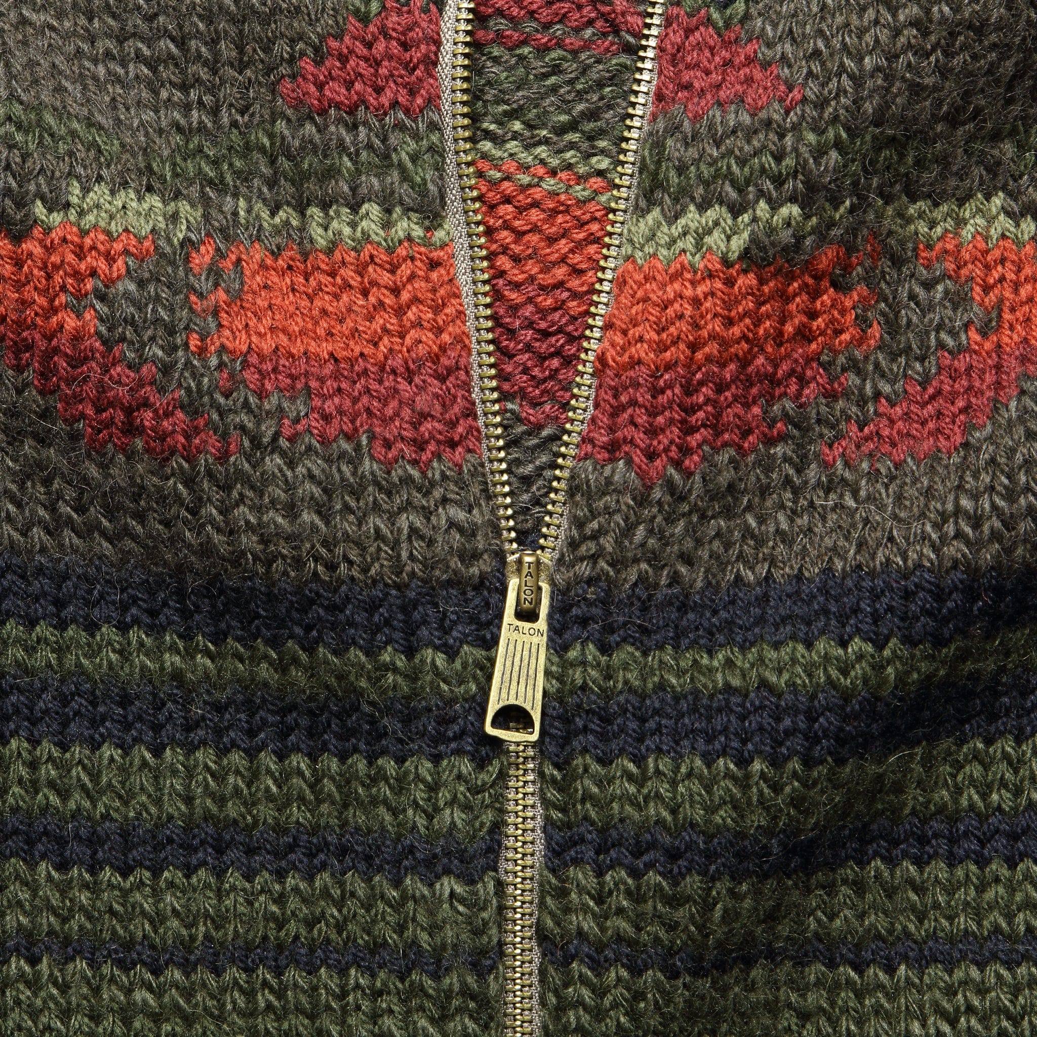 Winter Woods Cardigan - Green/Brown/Orange - Image 3