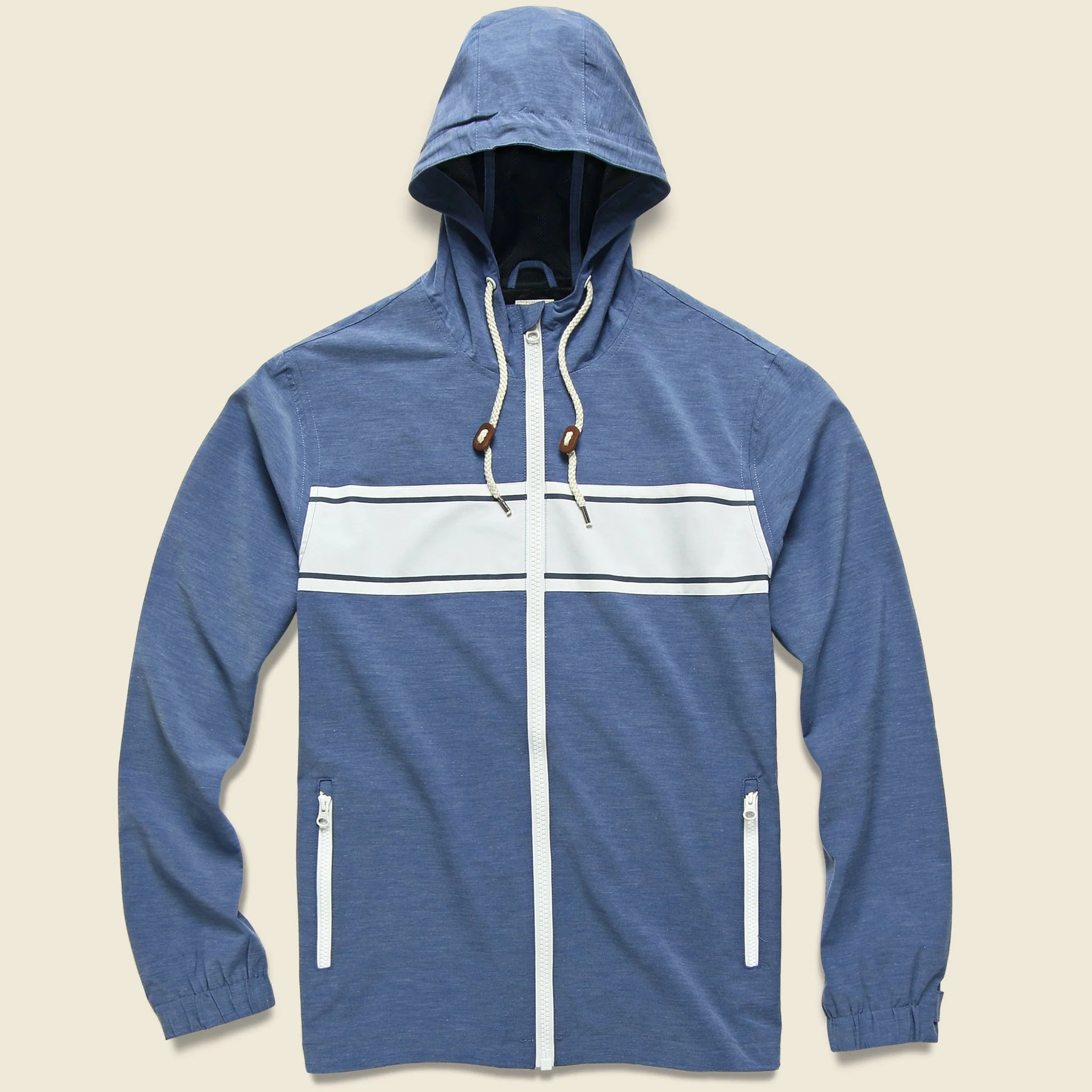 Zip Surf Jacket - Navy Stripe
