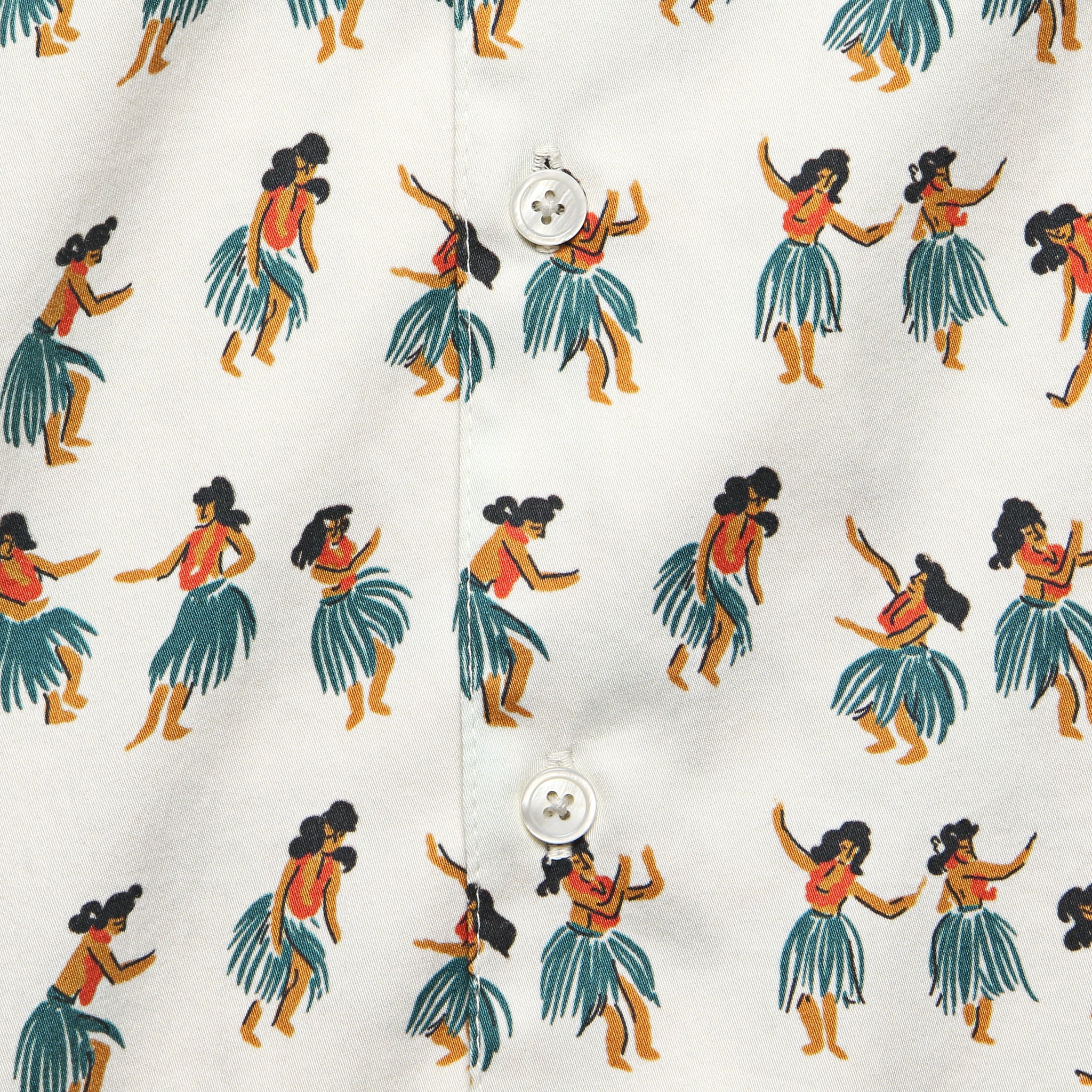 Hula Dance Stachio Shirt - White - Image 3