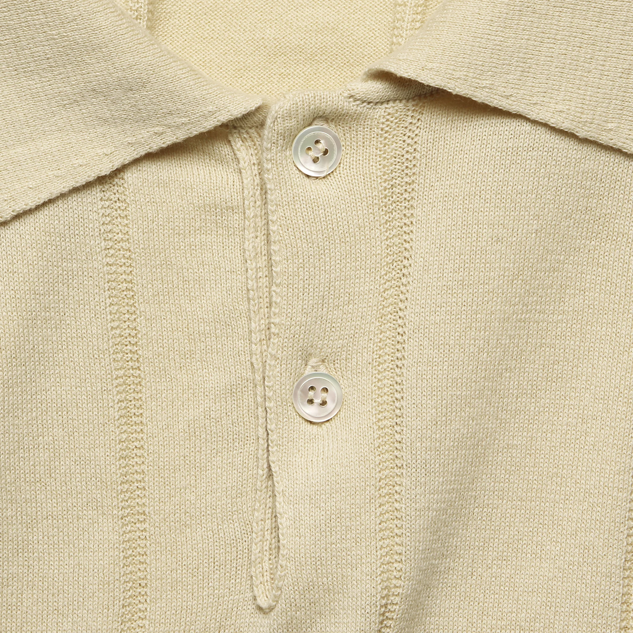 Knit Jacobs Polo - White - Image 3