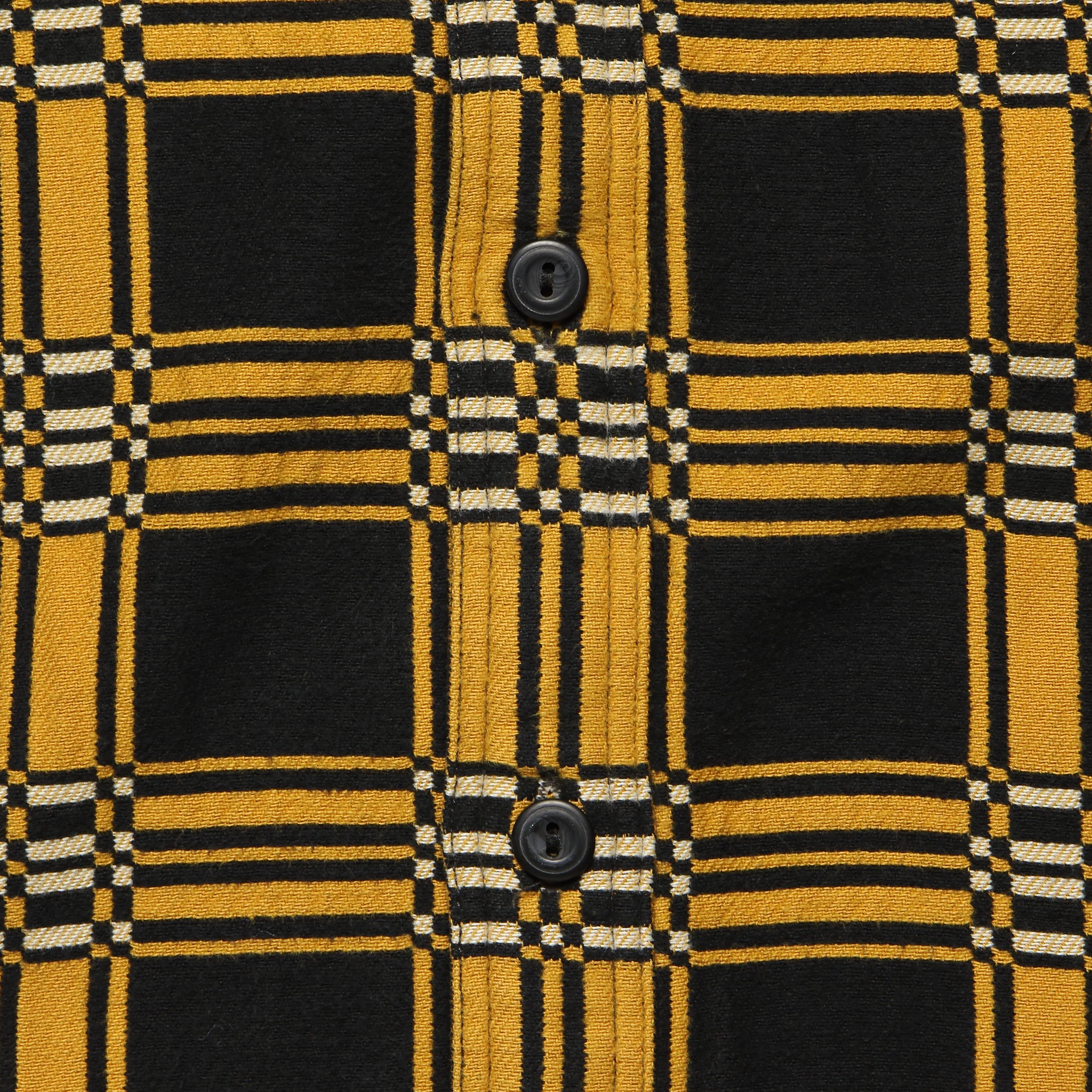 Farrell Canadian Jacquard Workshirt - Yellow/Sulphur Black - Image 3