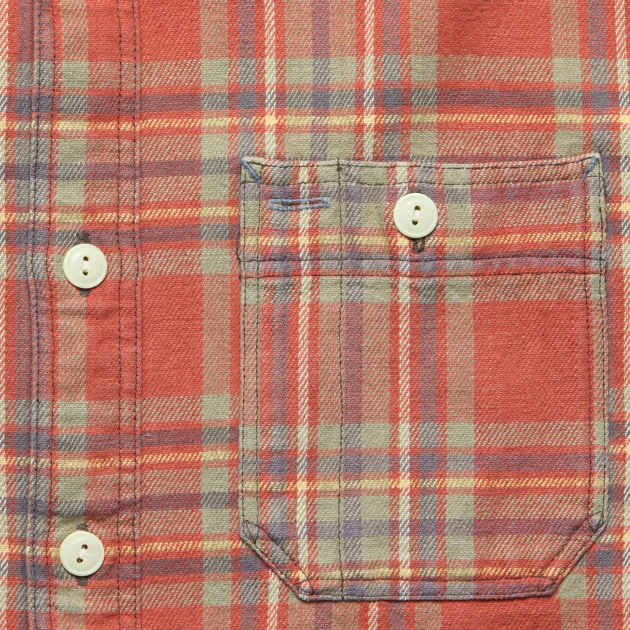 Farrell Workshirt - Red - Image 5