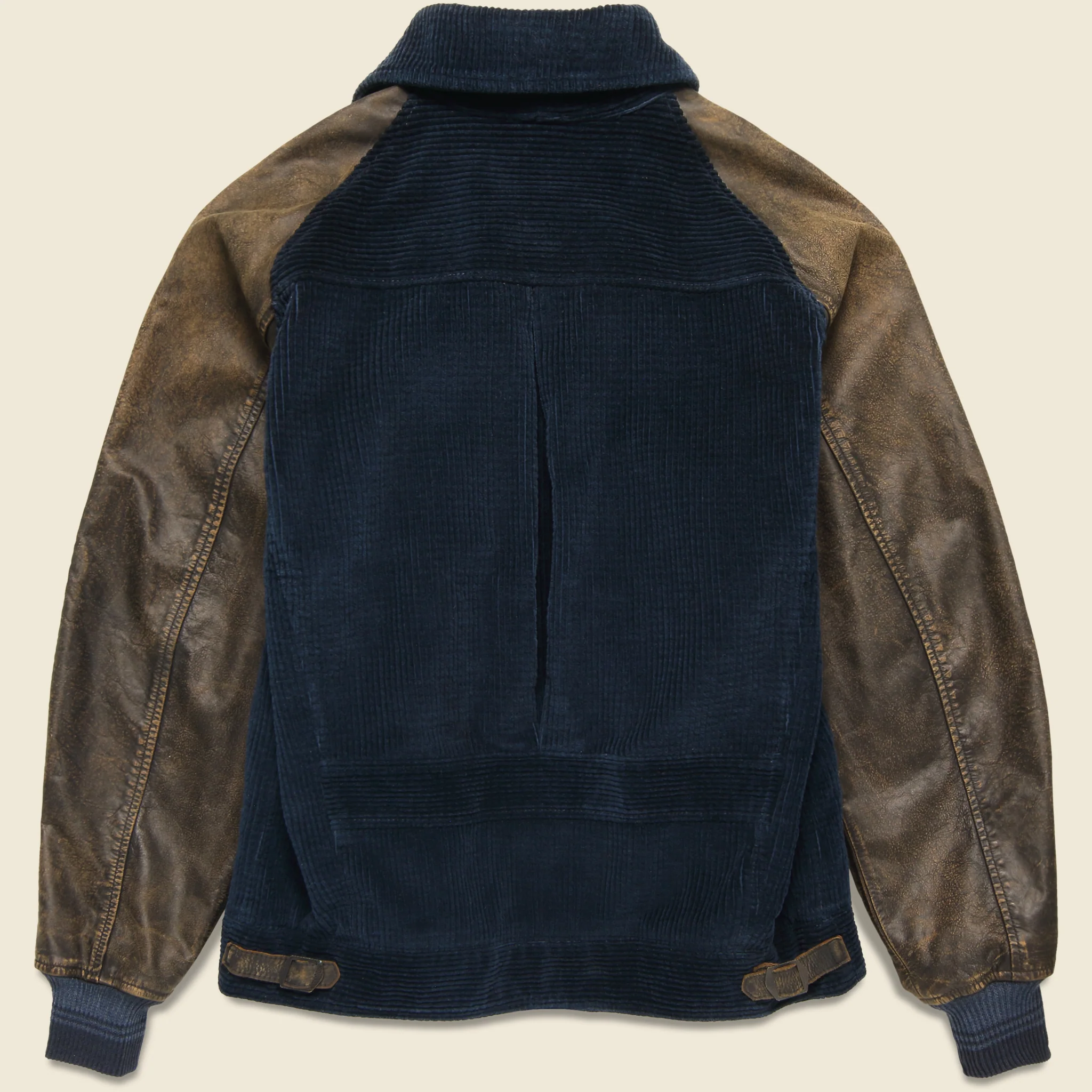 Farwell Varsity Jacket - Black/Deep Navy - Image 2
