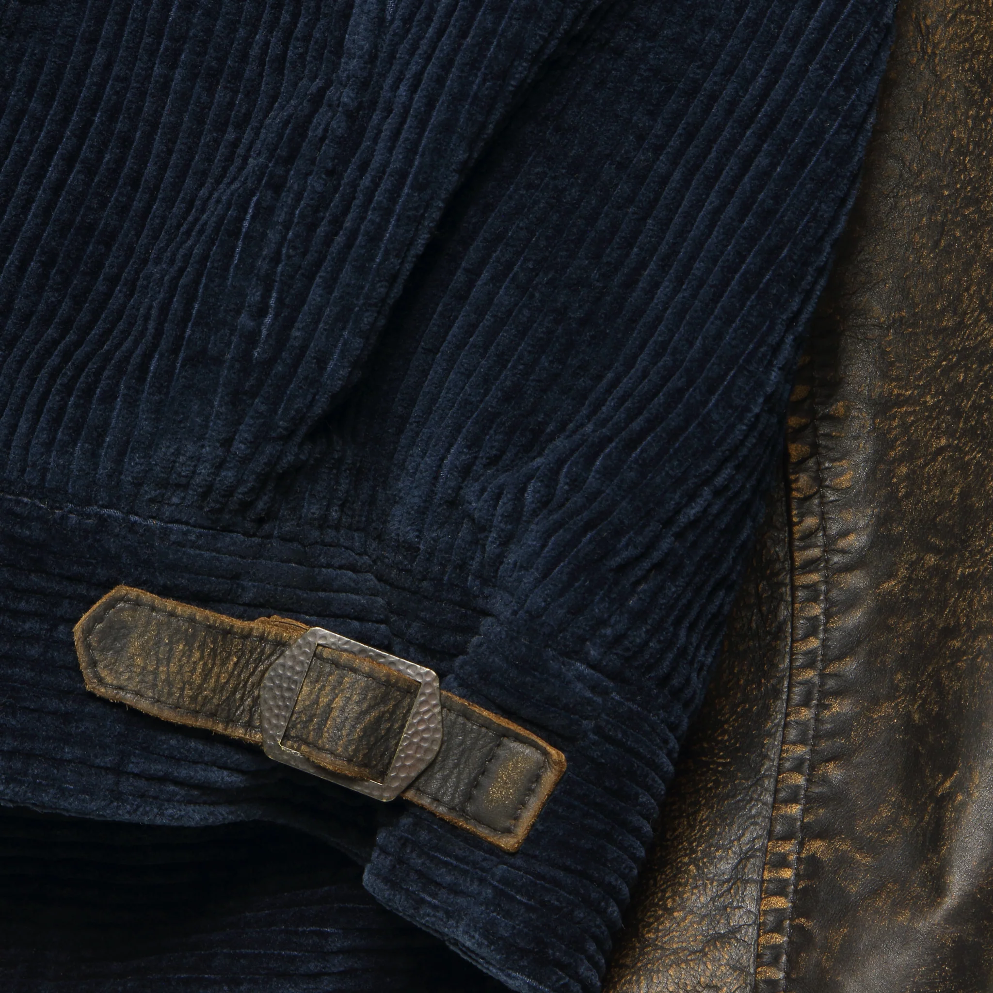 Farwell Varsity Jacket - Black/Deep Navy - Image 4