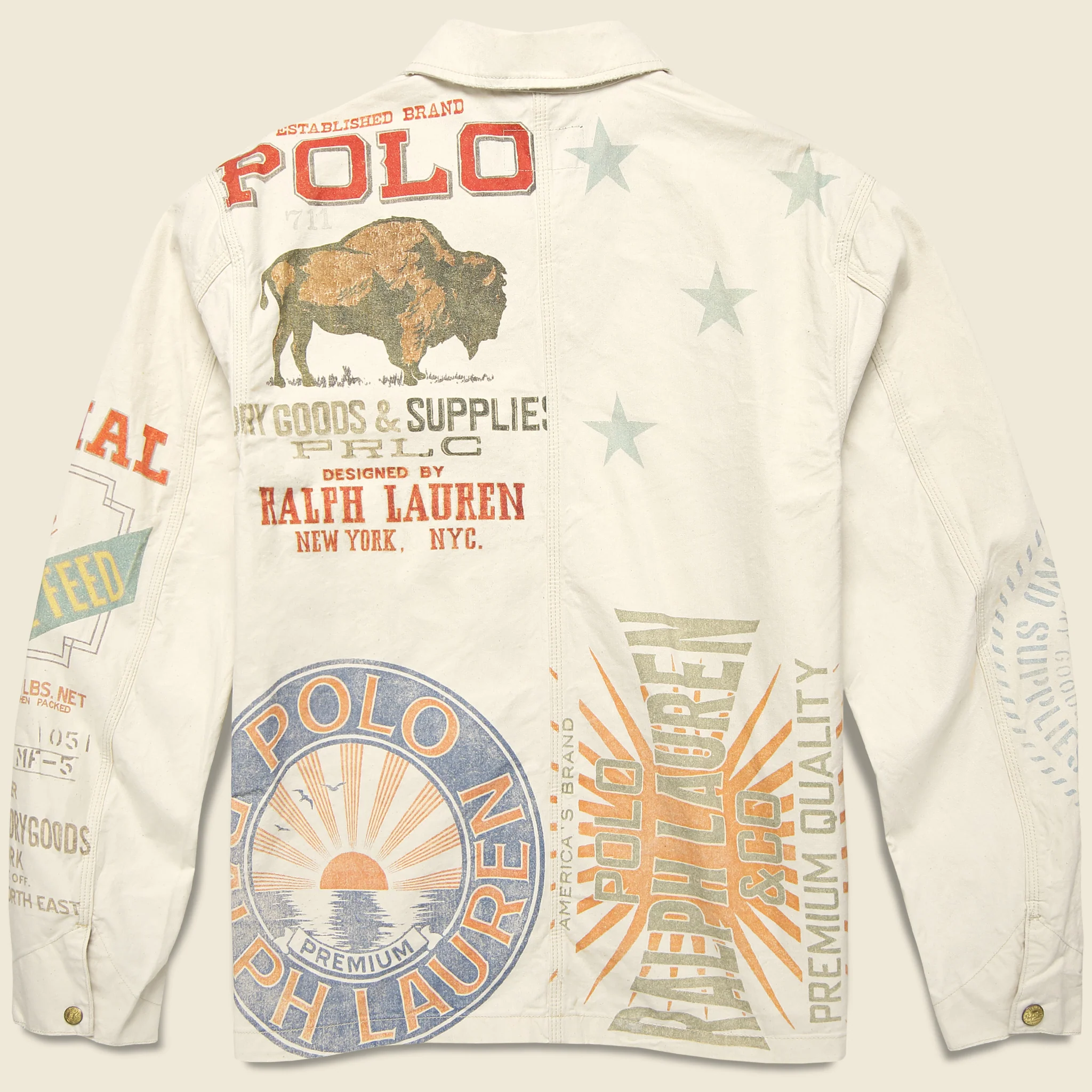 Feed Bag Painters Jacket - Ecru - Image 2