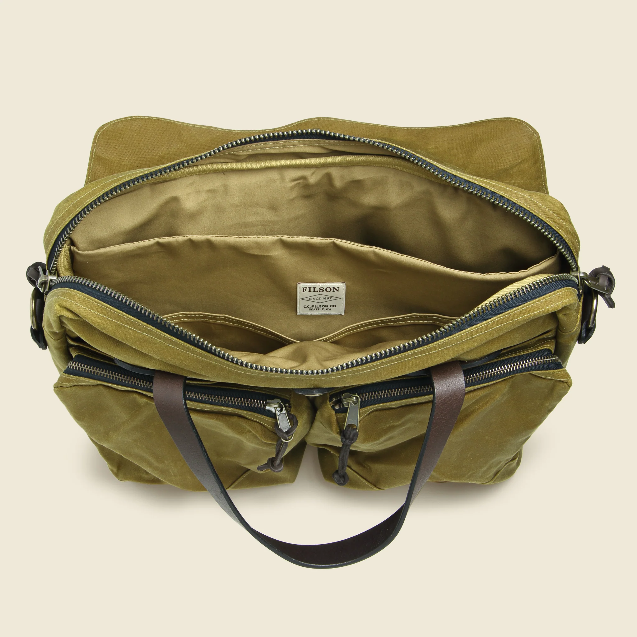 24 Hour Tin Briefcase - Tan - Image 3