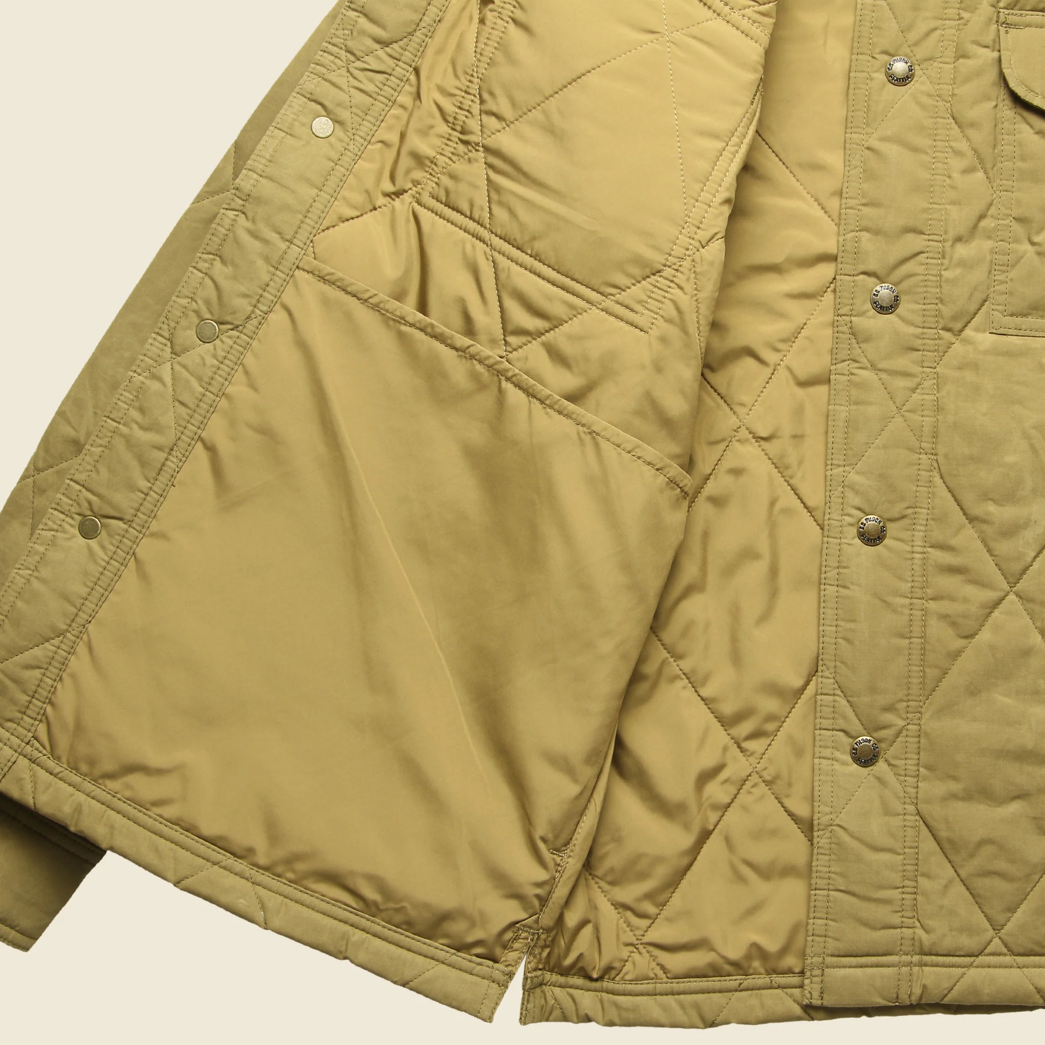 Hyder Quilted Jac Shirt - Tan - Image 3