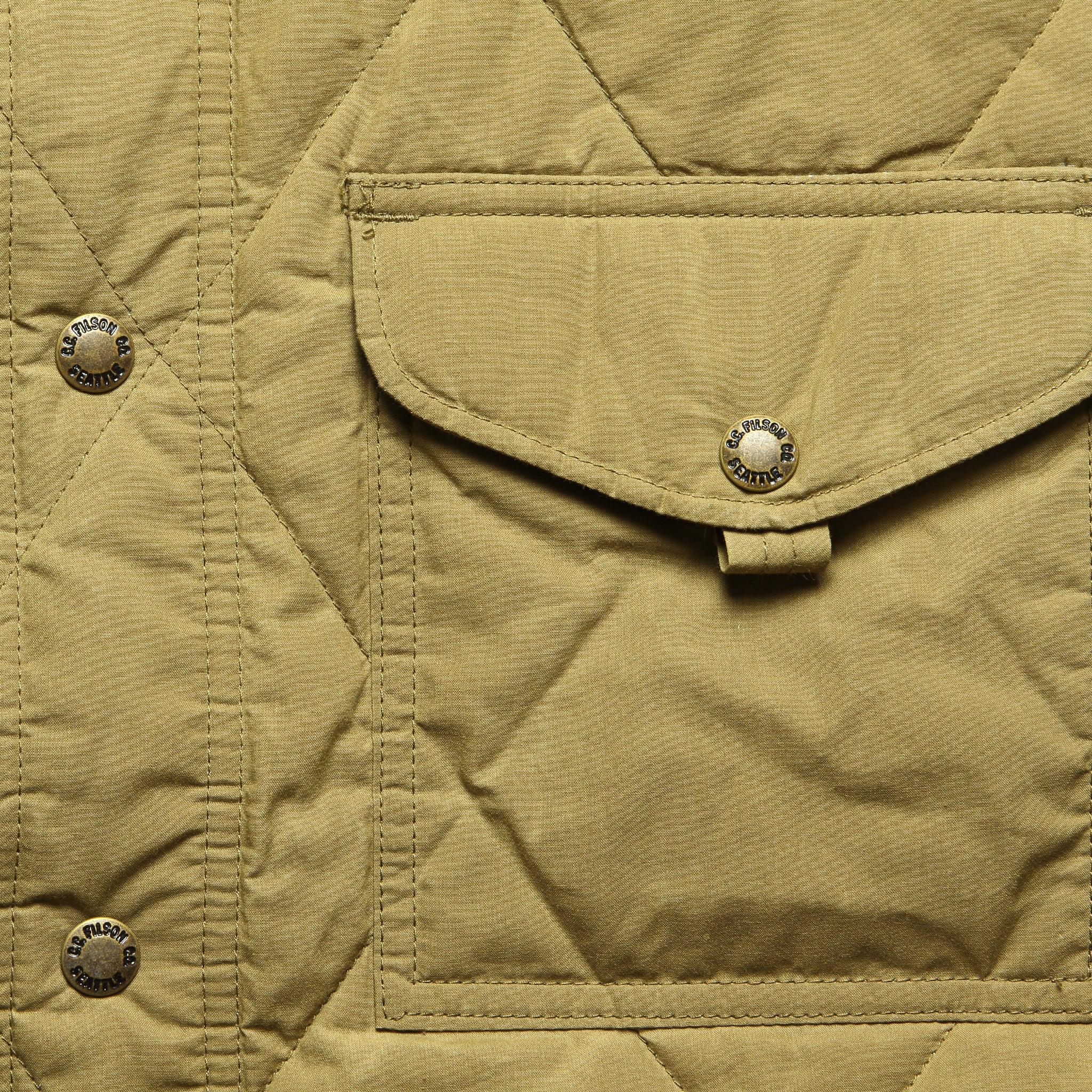 Hyder Quilted Jac Shirt - Tan - Image 4