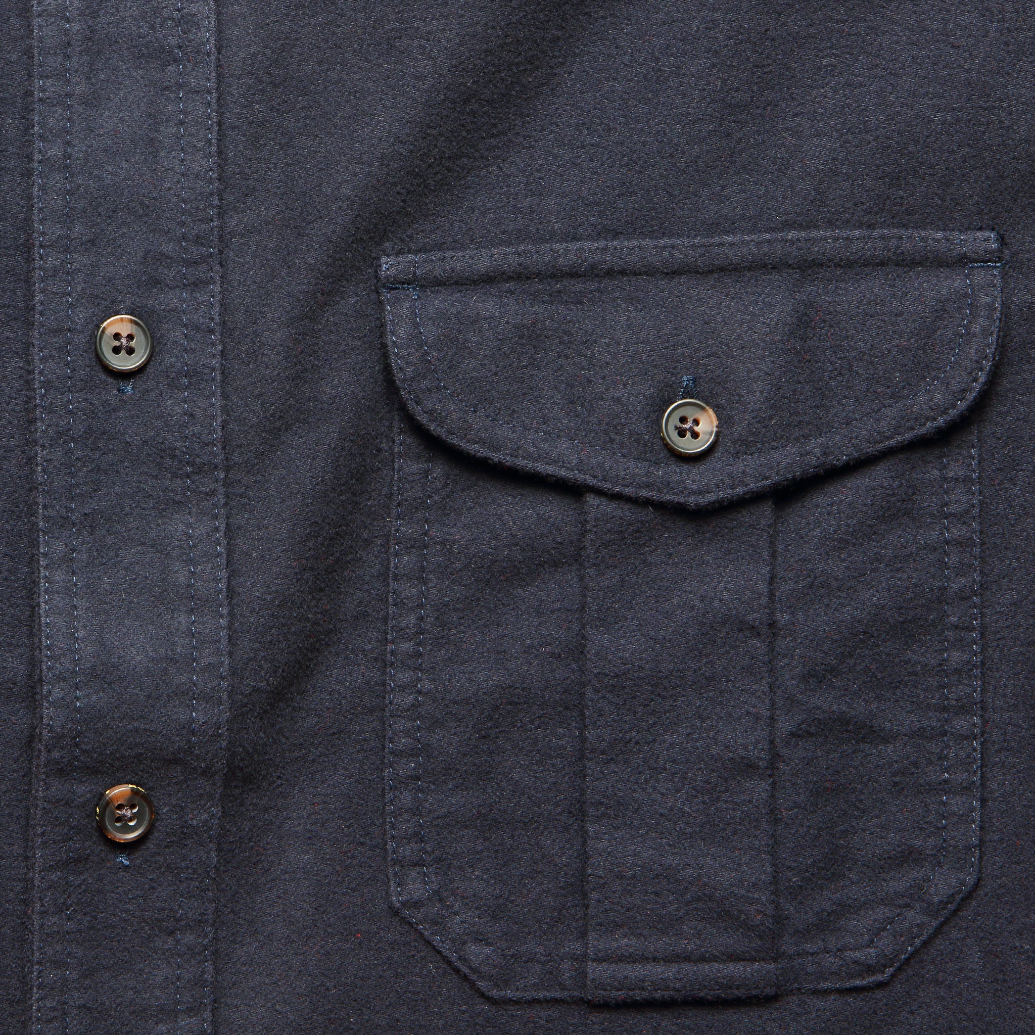 Moleskin Seattle Shirt - Navy - Image 3