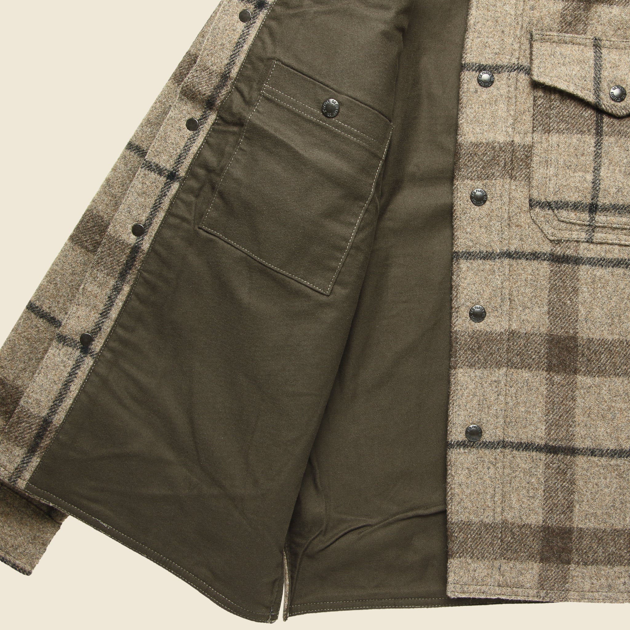 Mackinaw Jac Shirt - Taupe/Brown/Black - Image 3