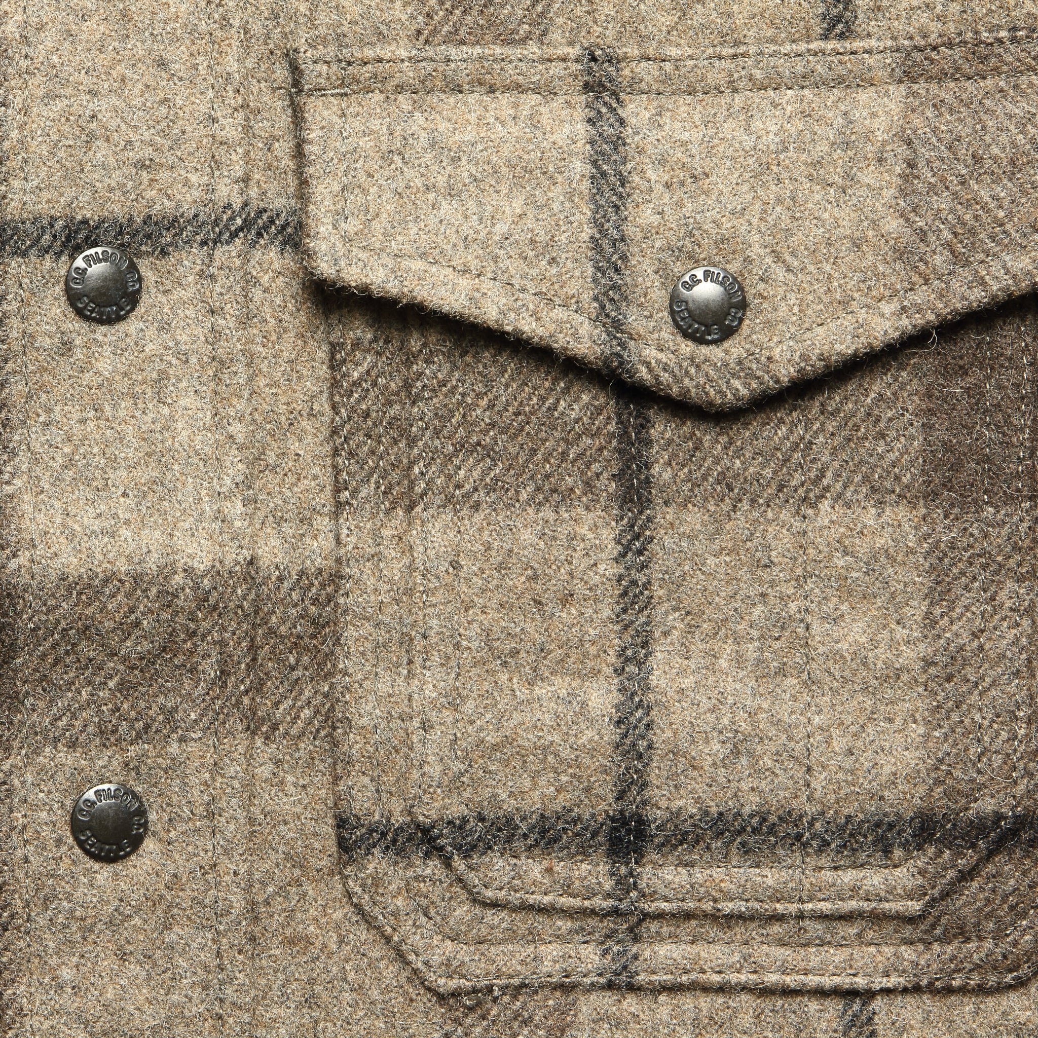 Mackinaw Jac Shirt - Taupe/Brown/Black - Image 4