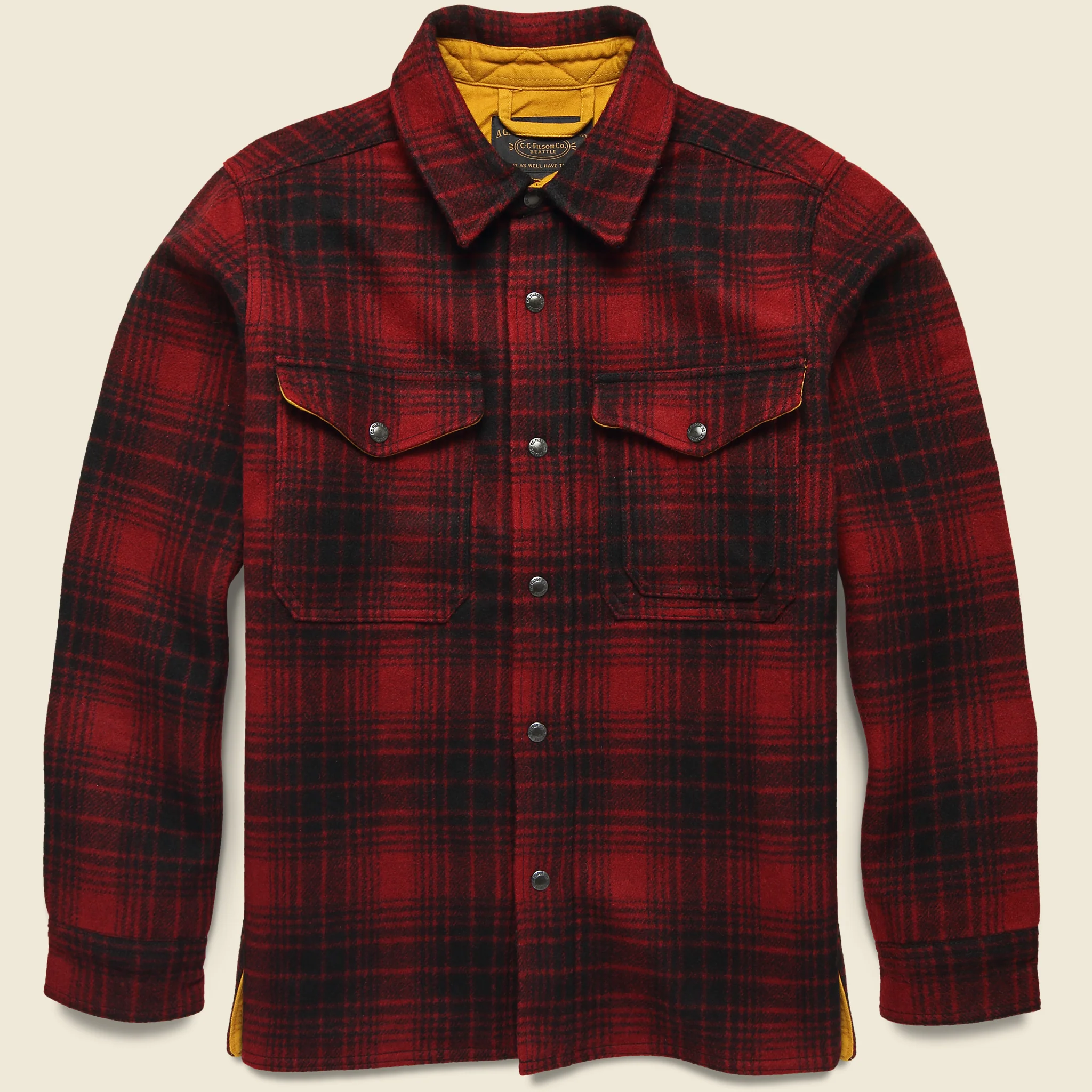 Mackinaw Jac Shirt - Oxblood/Black