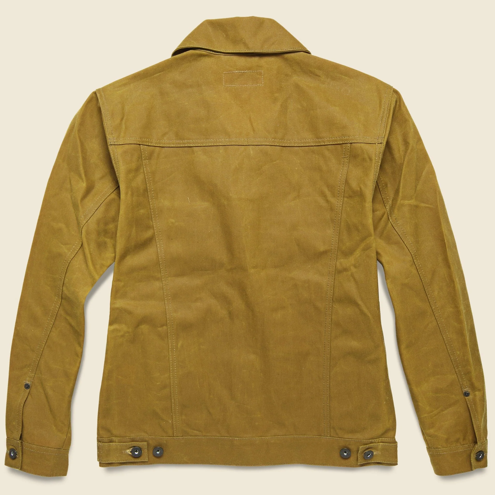 Waxed Short Cruiser Jacket - Tan - Image 2