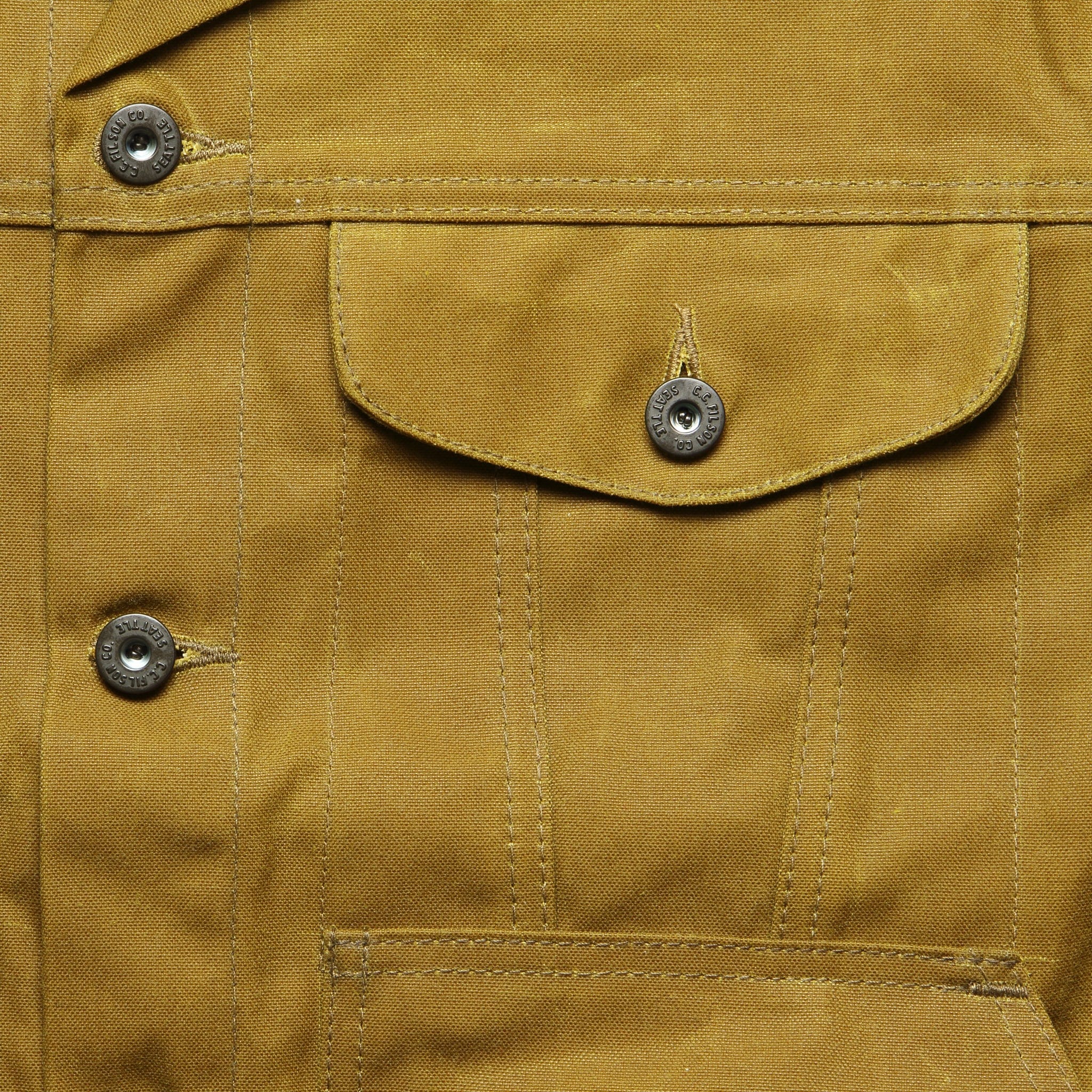 Waxed Short Cruiser Jacket - Tan - Image 3