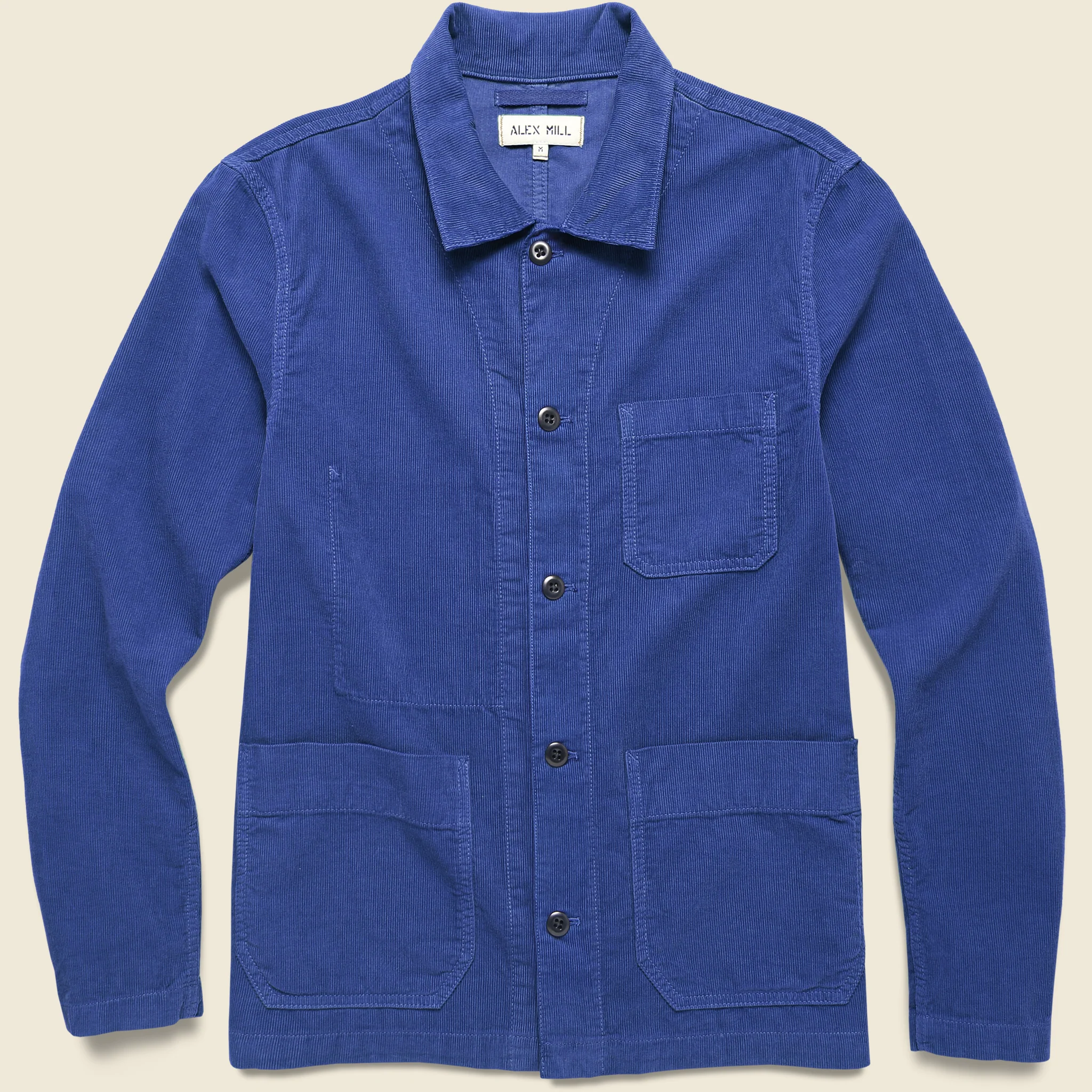 Fine Corduroy Work Jacket - French Navy