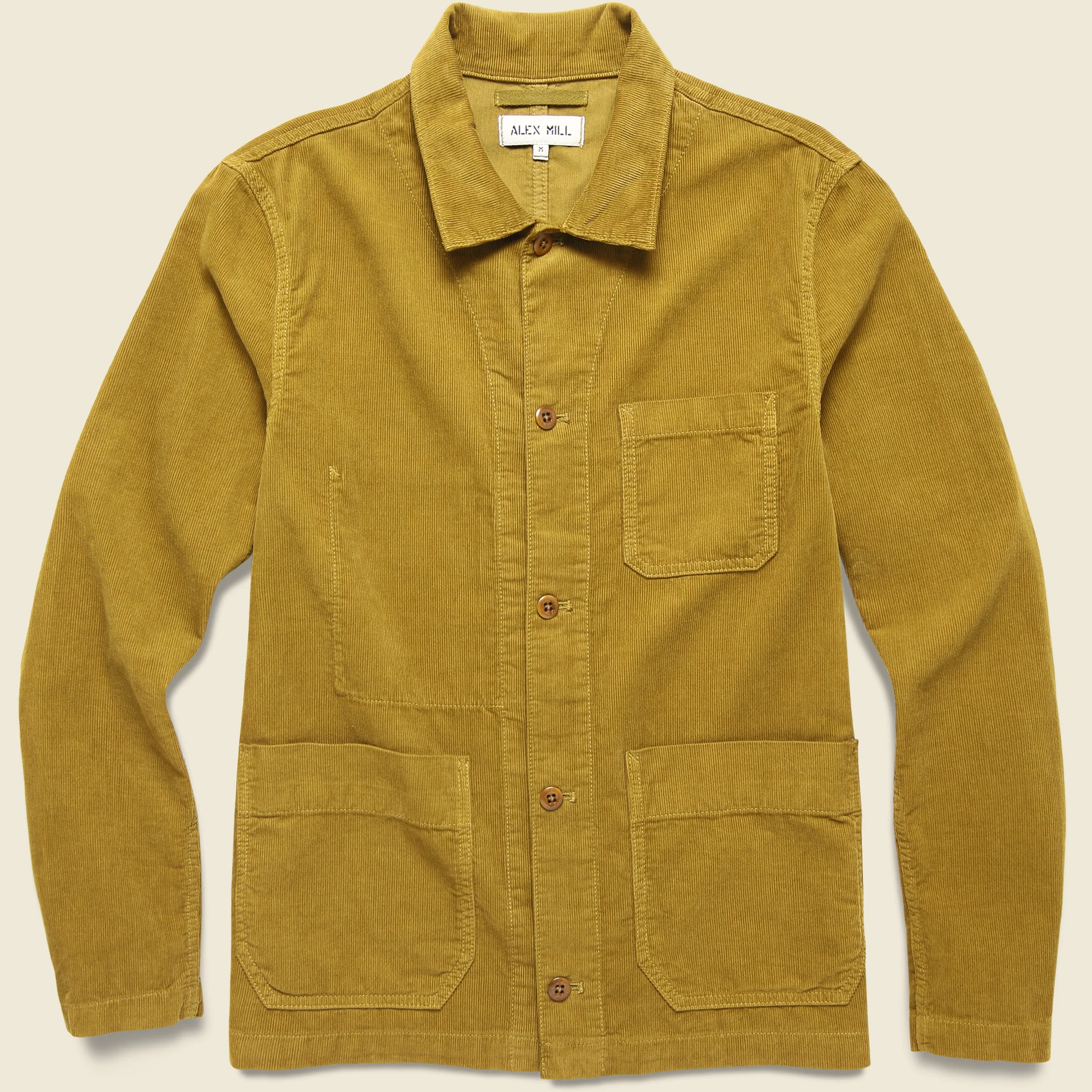 Fine Corduroy Work Jacket - Golden Khaki
