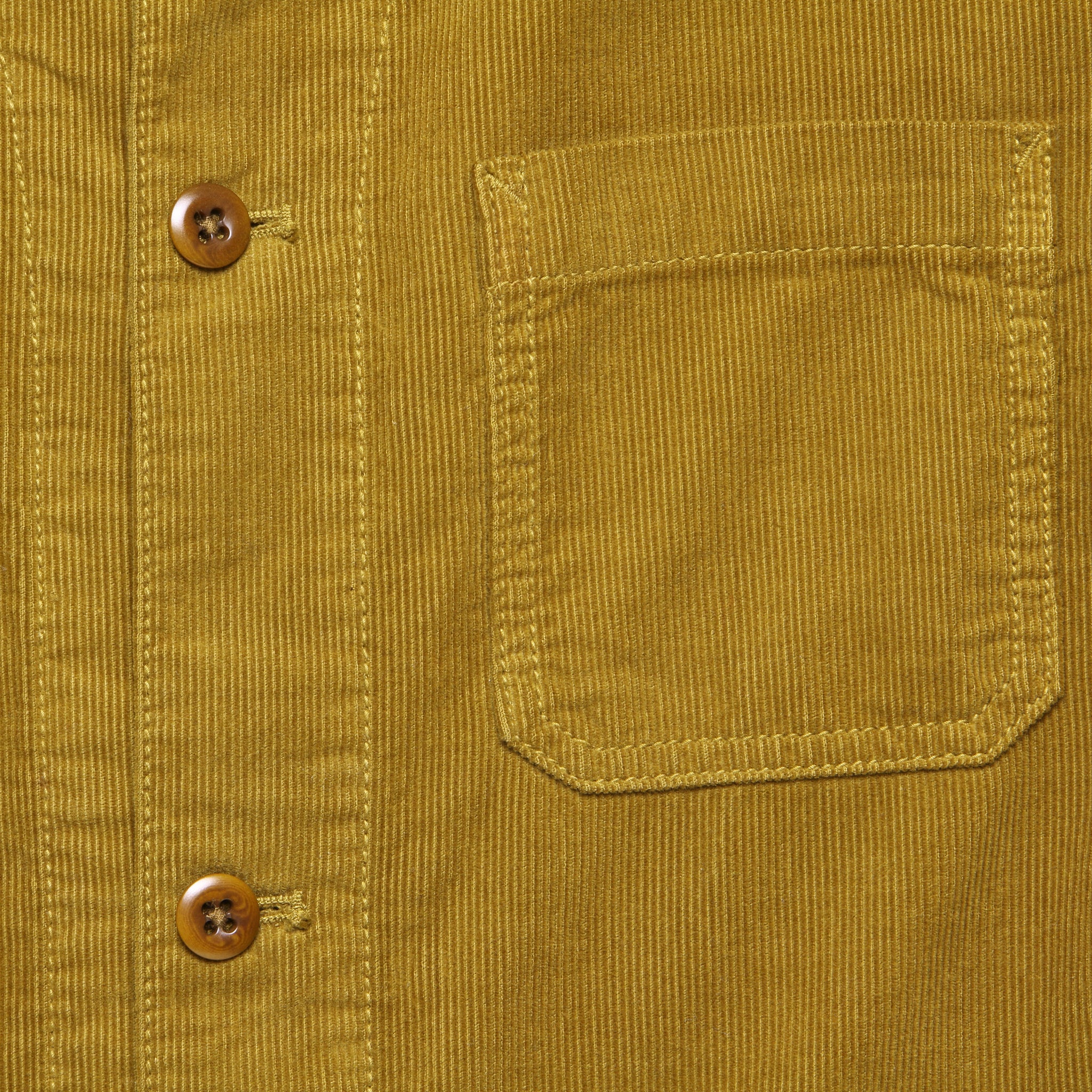 Fine Corduroy Work Jacket - Golden Khaki - Image 3