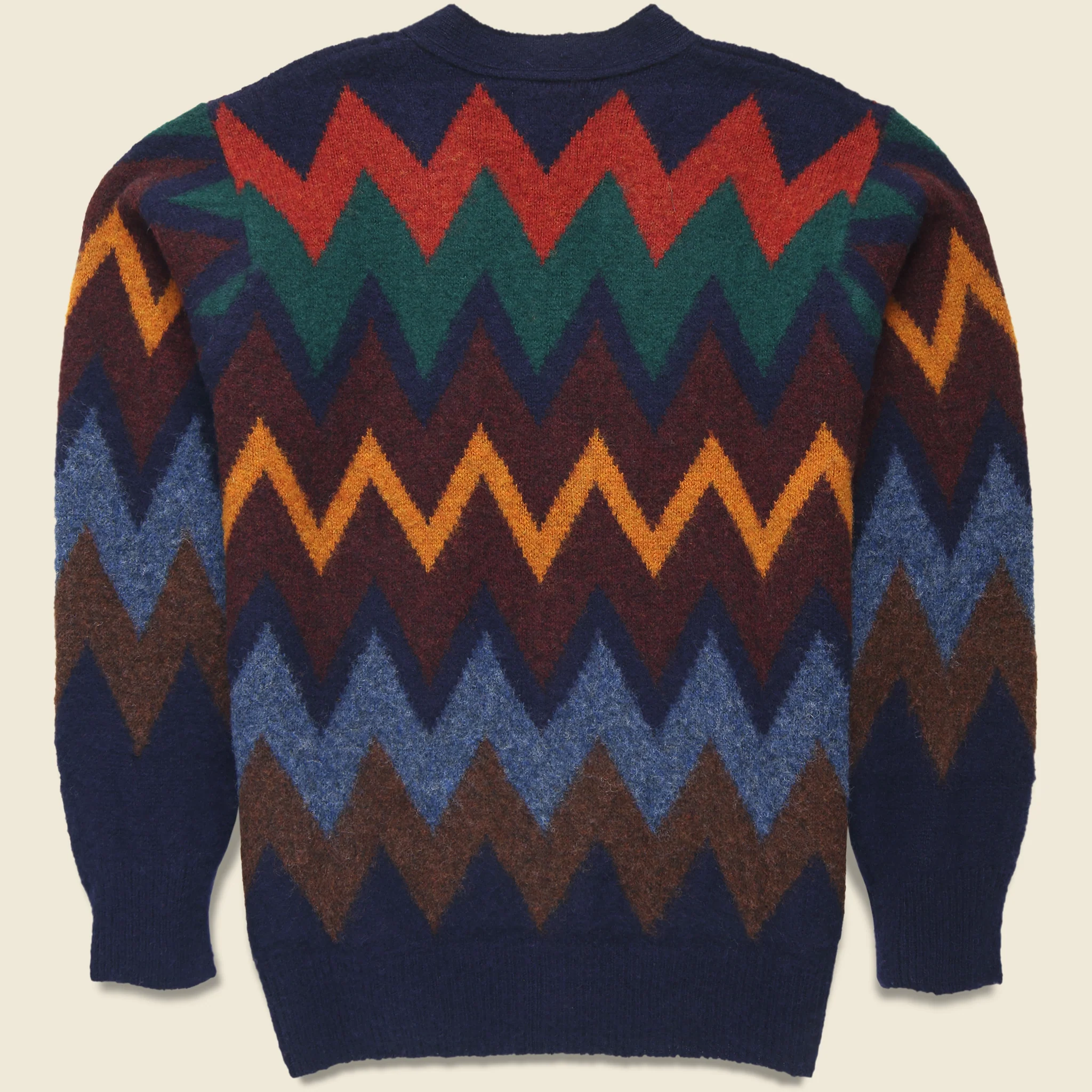 Fire in the Mind Cardigan - Navy - Image 2