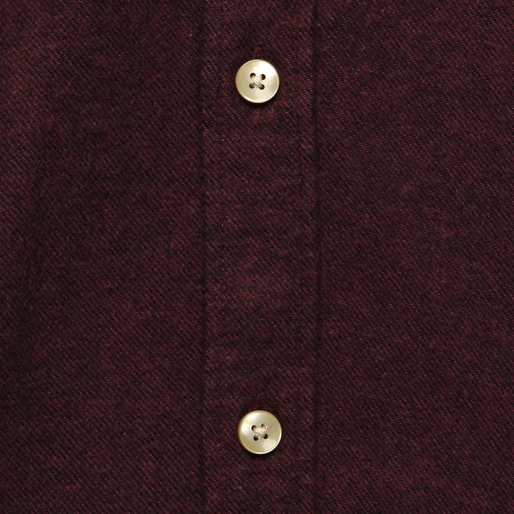Flannel Teca Shirt - Bordeaux - Image 2