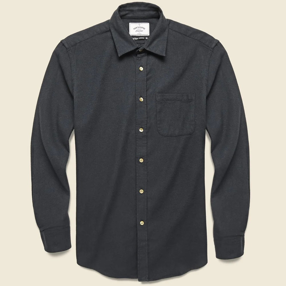 Flannel Teca Shirt - Charcoal