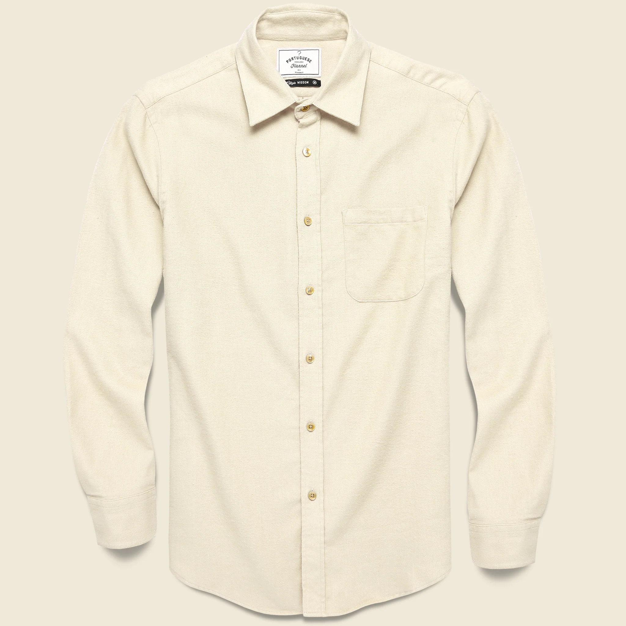 Flannel Teca Shirt - Ecru